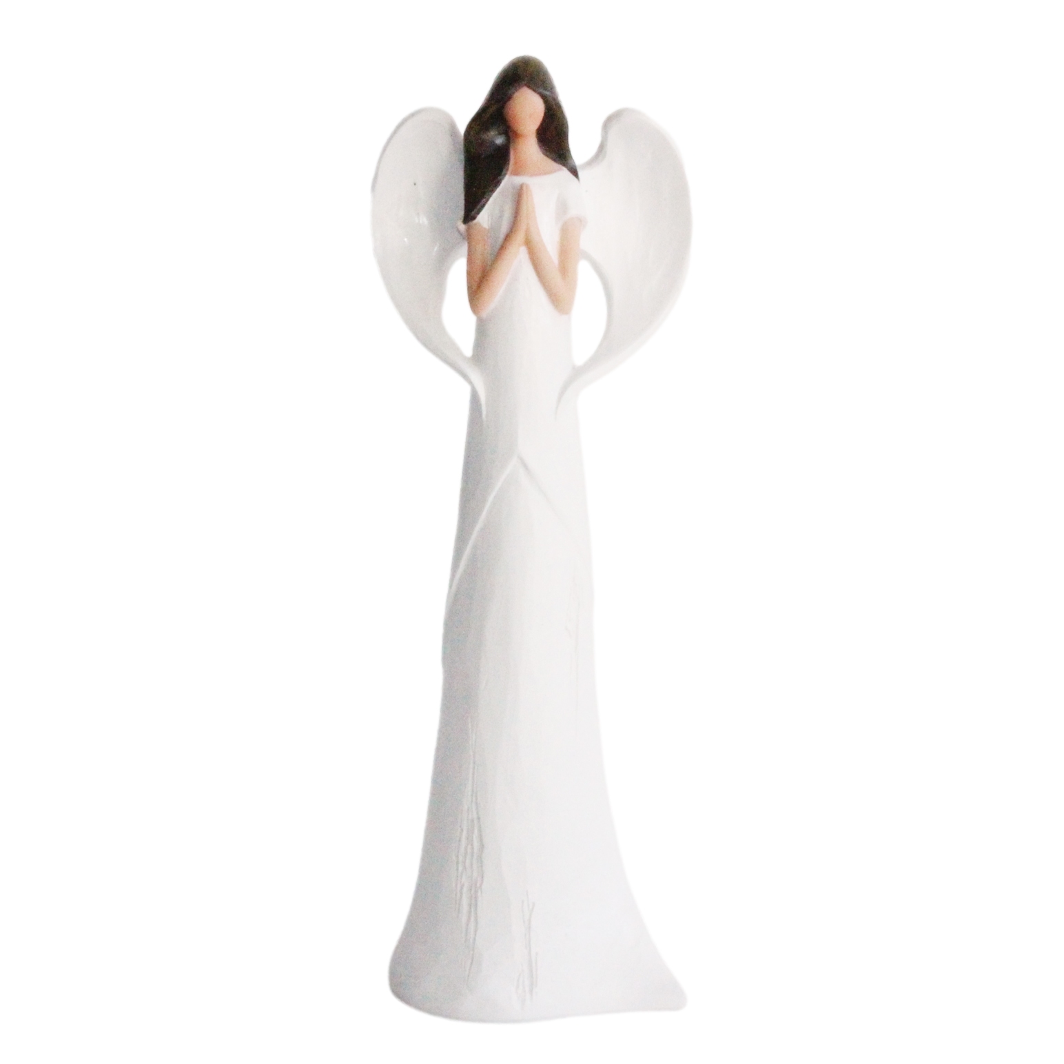 Angel Standing Praying White 11.8 Inch