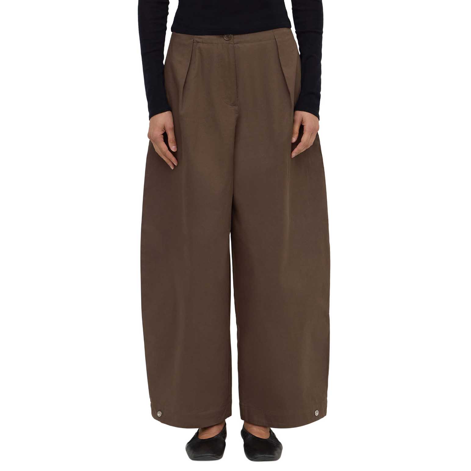 Assembly Label Jasmine Cotton Adjustable Barrel Leg Pant Military