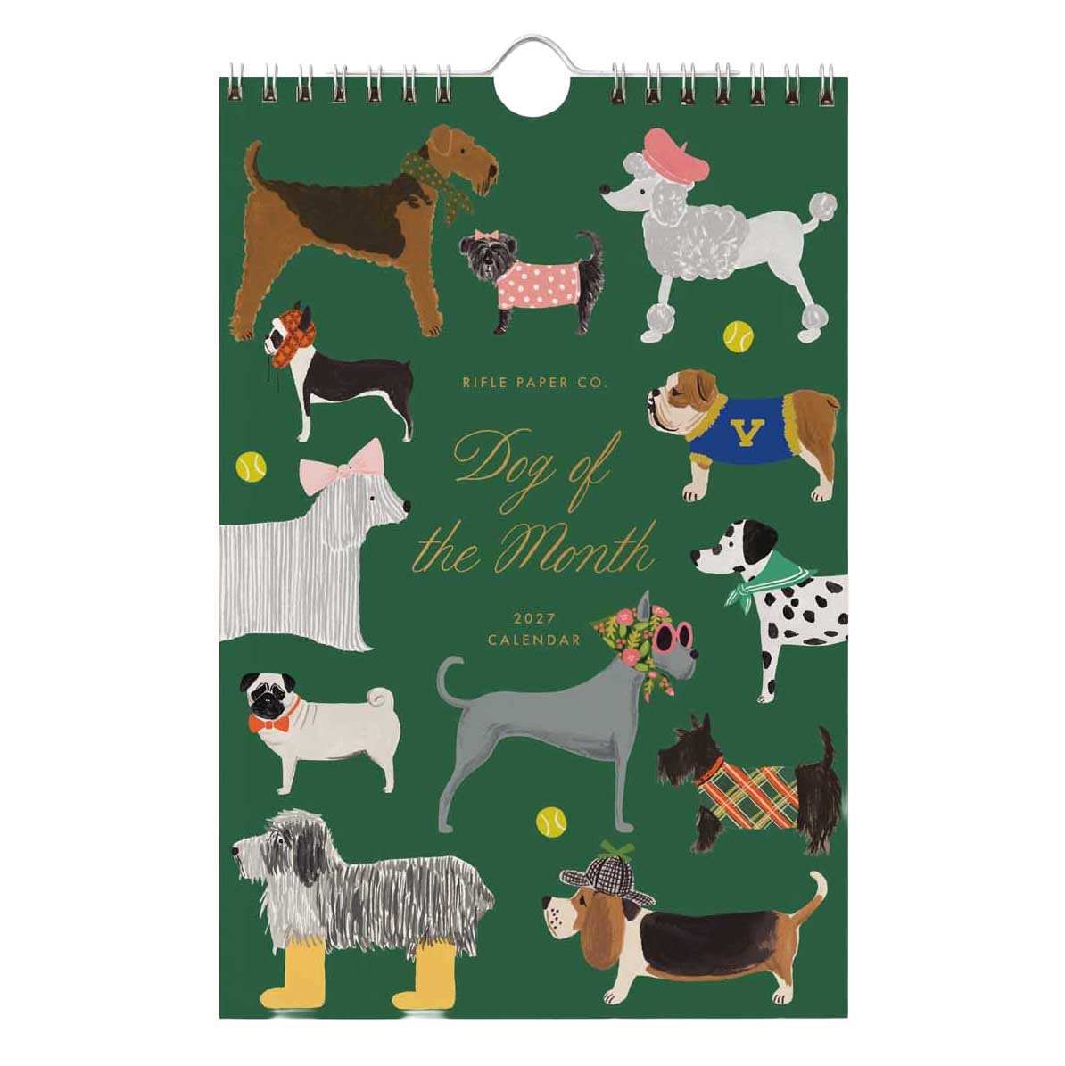Rifle Paper Co. Dog of the Month 2027 Kitchen Calendar
