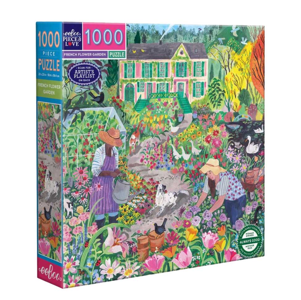 eeboo French Flower Garden 1000 Piece Puzzle