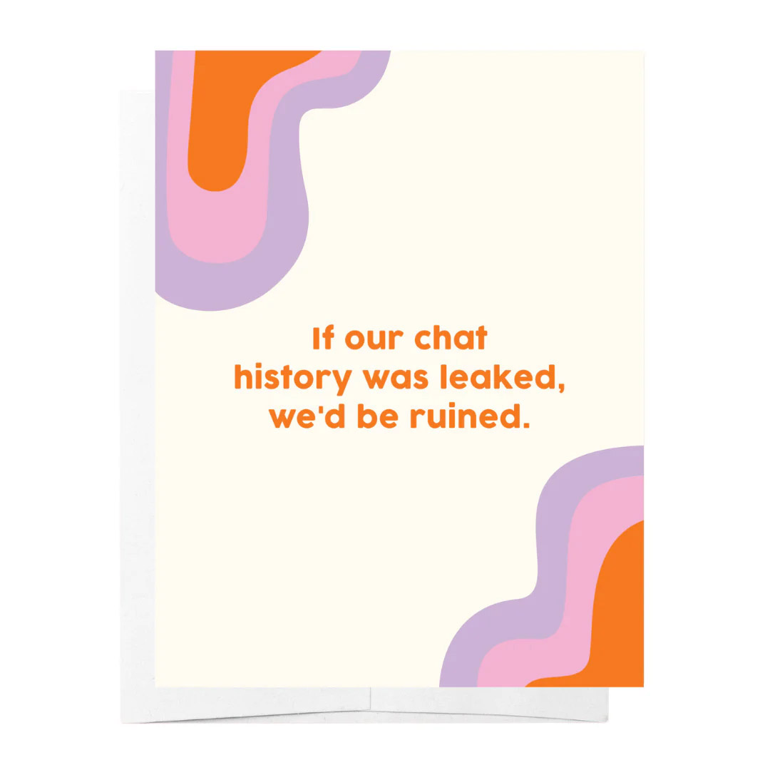 Bad on Paper Chat History Card