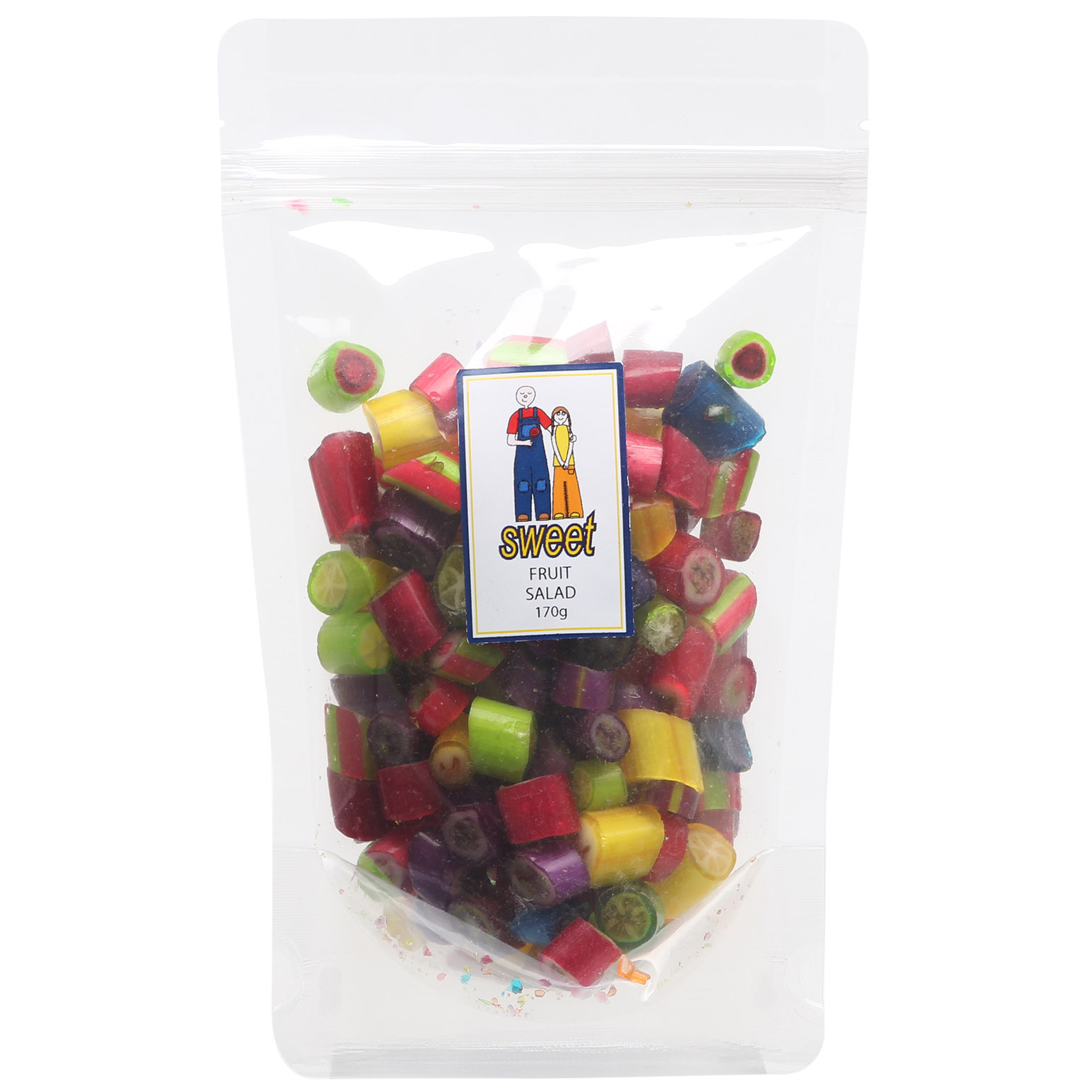 Sweet Fruit Salad Rock Candy Bag 170g