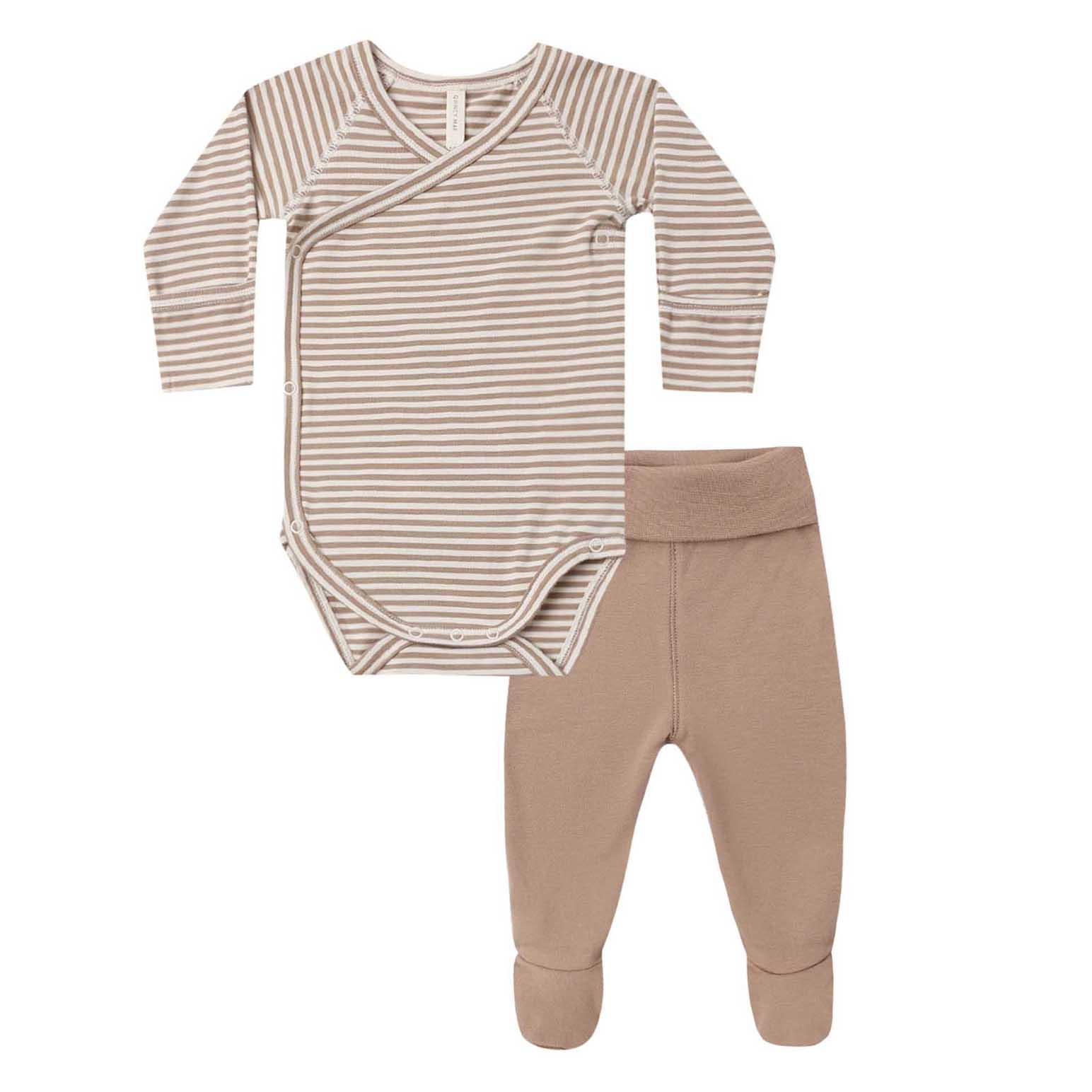 Quincy Mae Side Snap Bodysuit + Pant Set