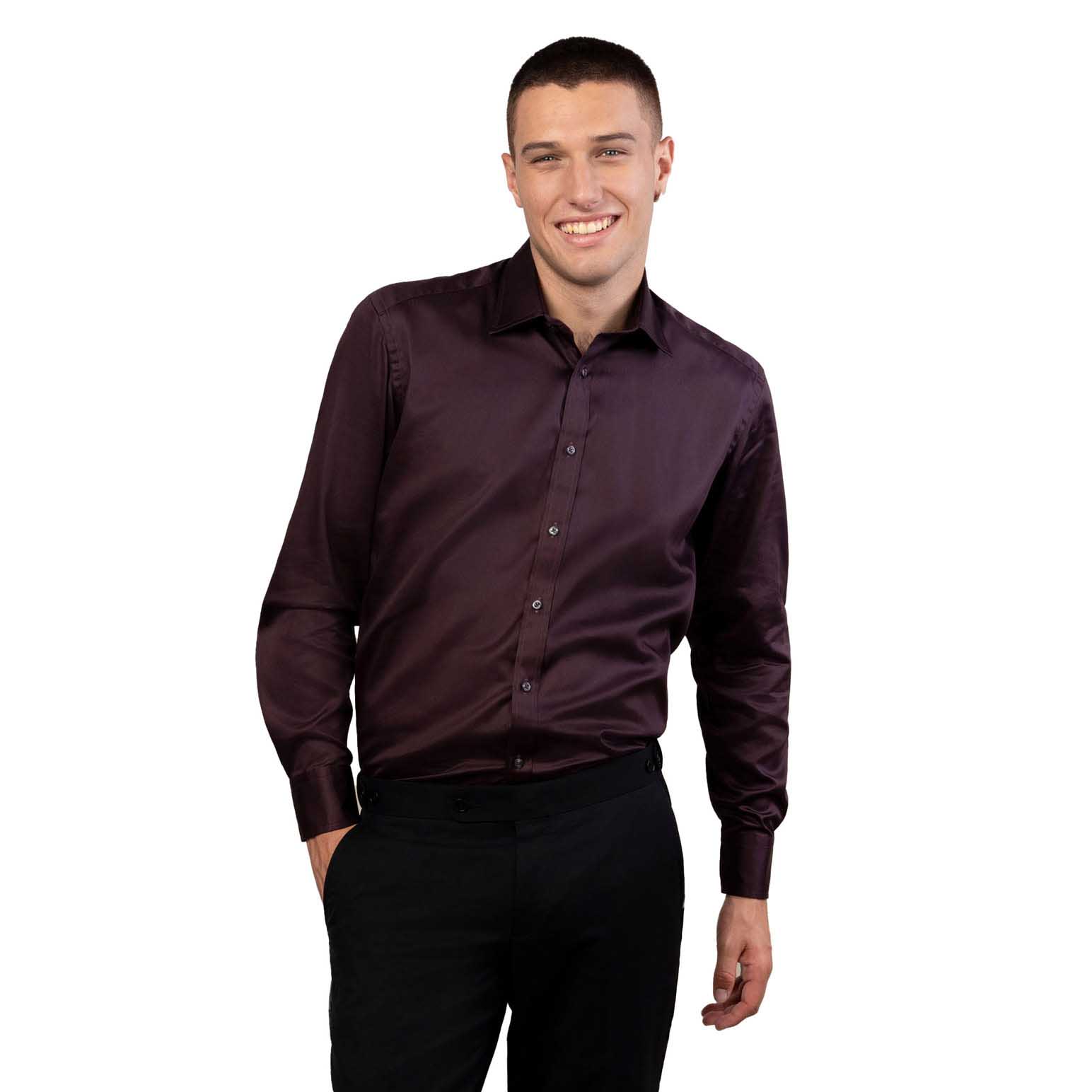 Rembrandt London Maroon Shirt