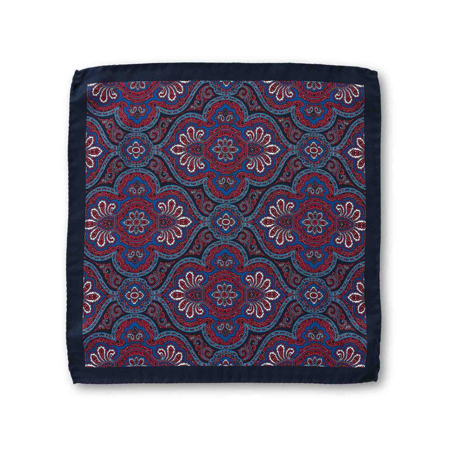 Gibson Coral Paisley Pocket Square