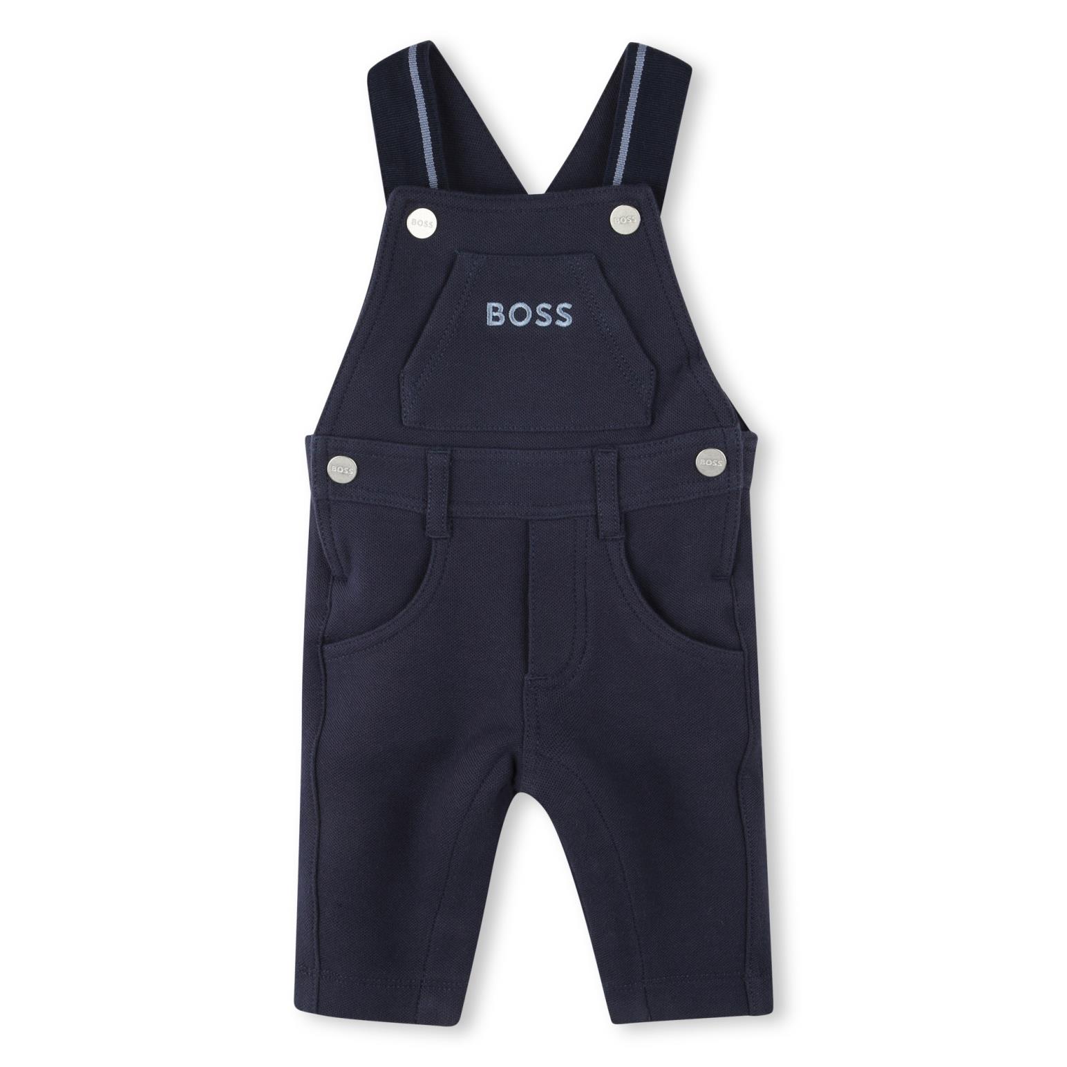 BOSS Striped Strap Overalls 6M - 18M