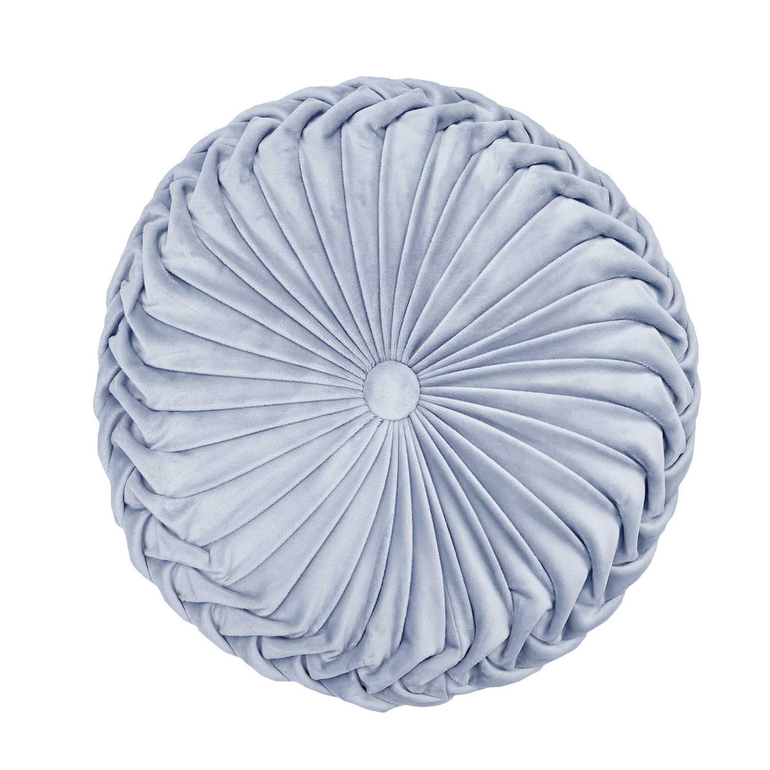 Laura Ashley Miranda Velvet Round Cushion Seaspray