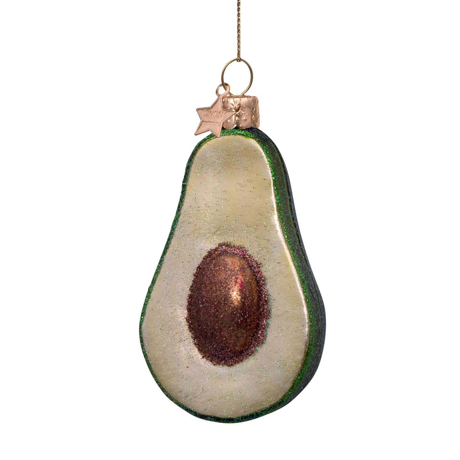 Vondels Ornament Glass Avocado 9cm