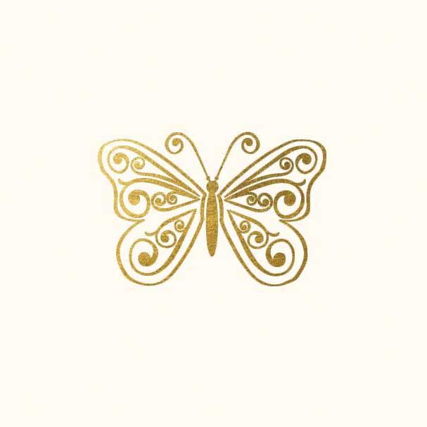 Image Gallery Butterfly Box 10 Monogram Deluxe Boxed Notecards