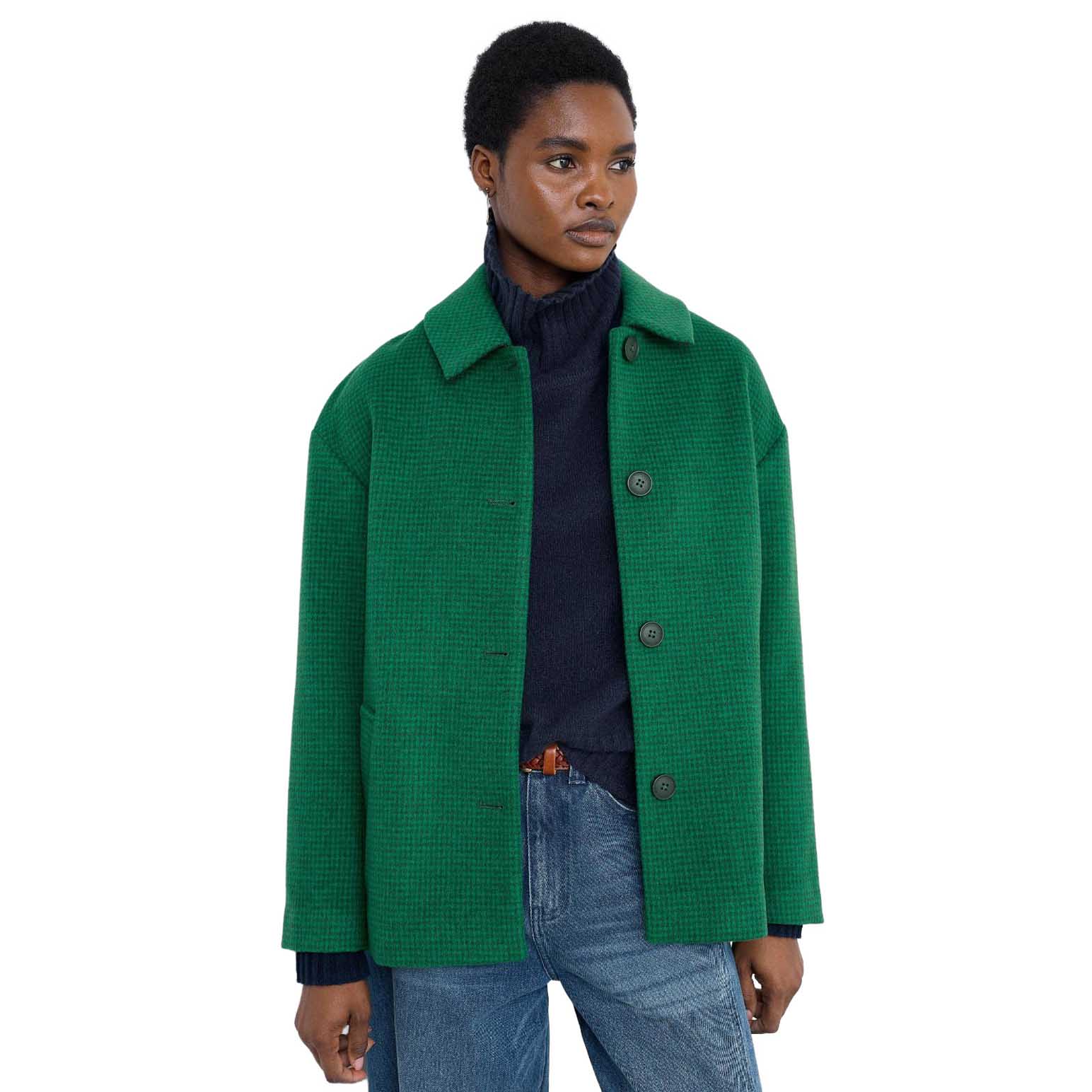 Seasalt Cornwall Beamwind Coat Puppy Tooth Glade