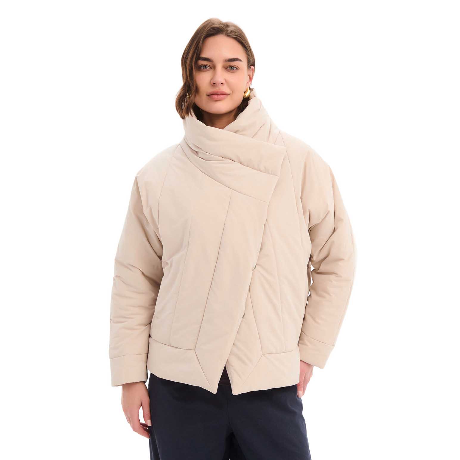 TIRELLI Wrap Front Puffer Jacket