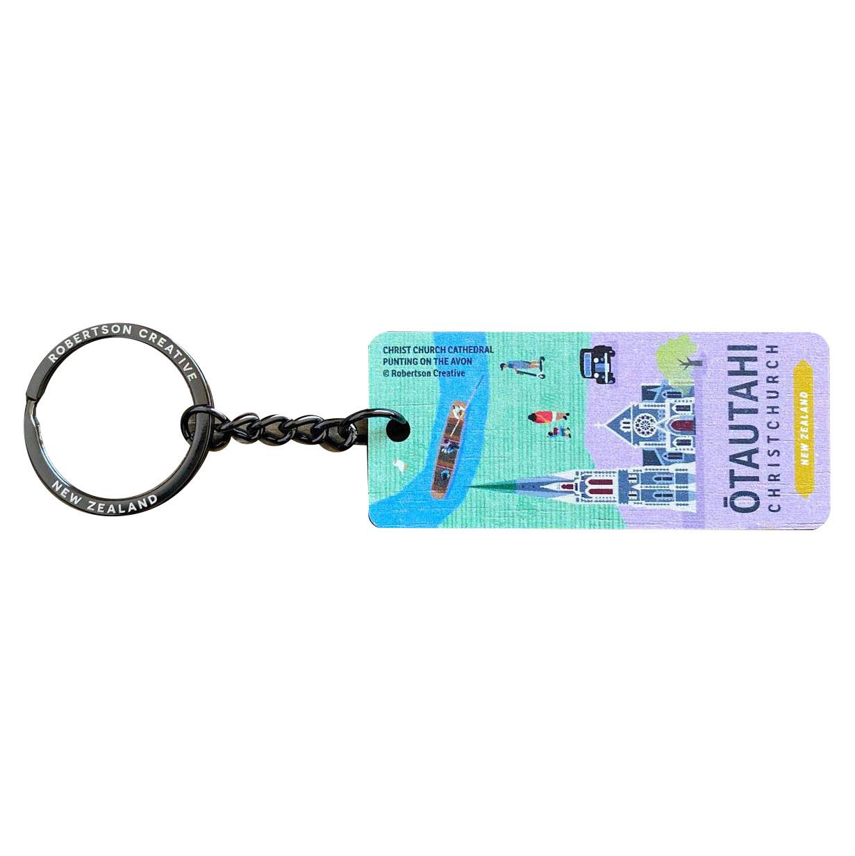 Robertson Creative Otautahi Wooden Key Chains