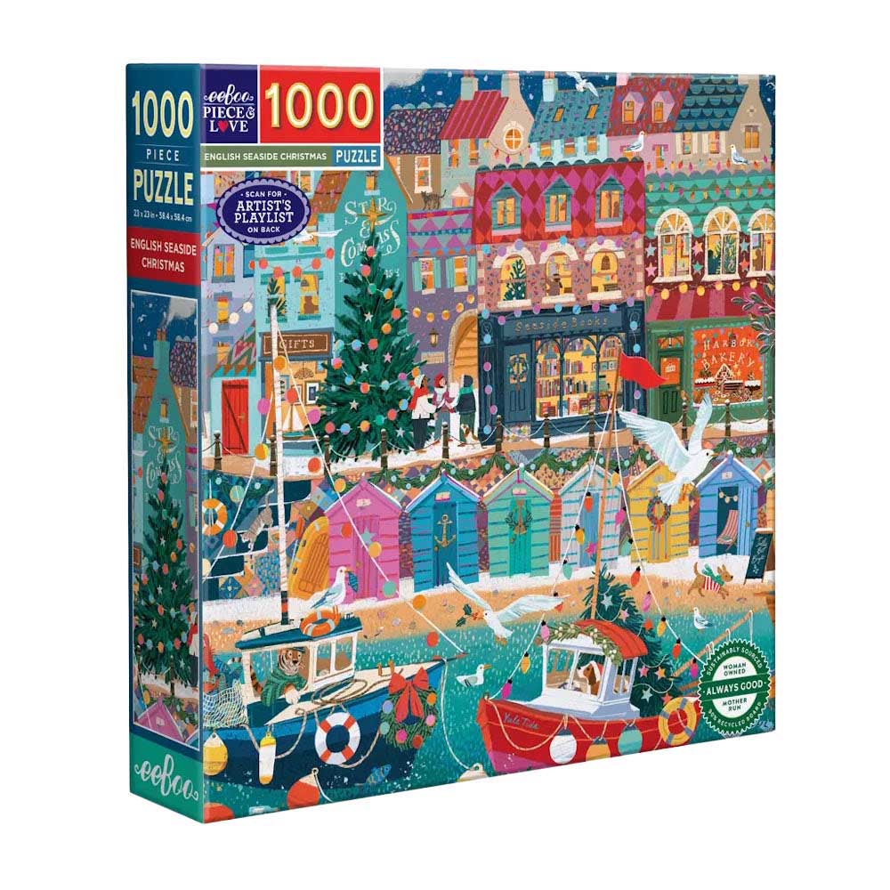 Eeboo English Seaside Christmas Square