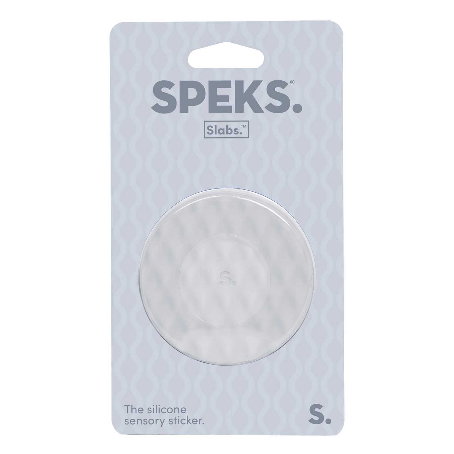 Speks Slabs Circle Sensory Sticker - Mesh Grey