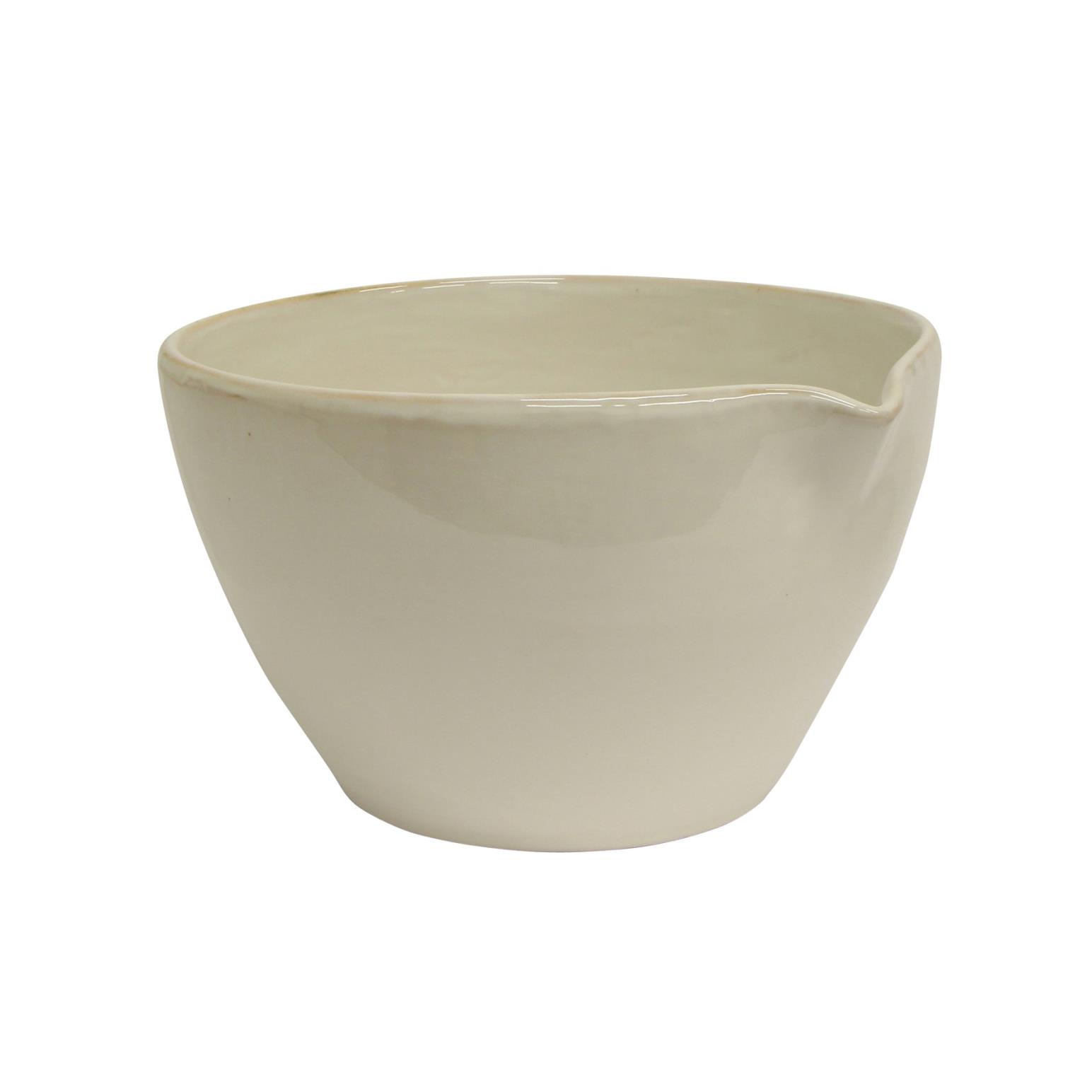 French Country Franco Rustic White Mixing Bowl