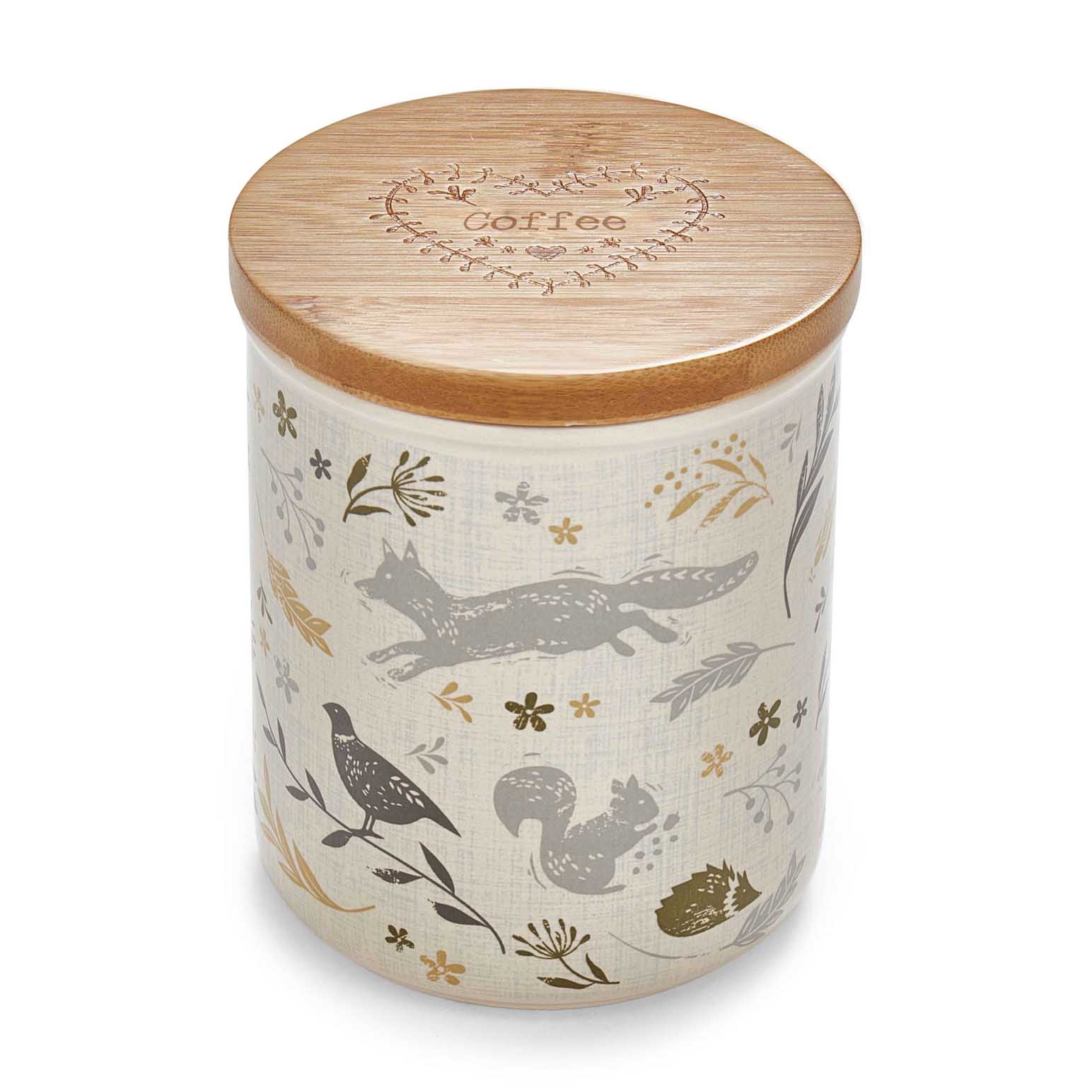 Cooksmart Woodland Ceramic Coffee Canister