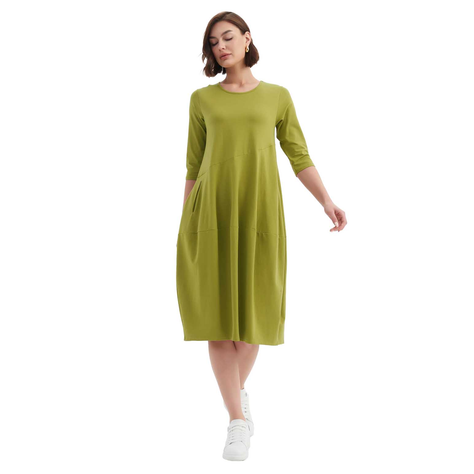 TIRELLI Diagonal Seam Winter Dress