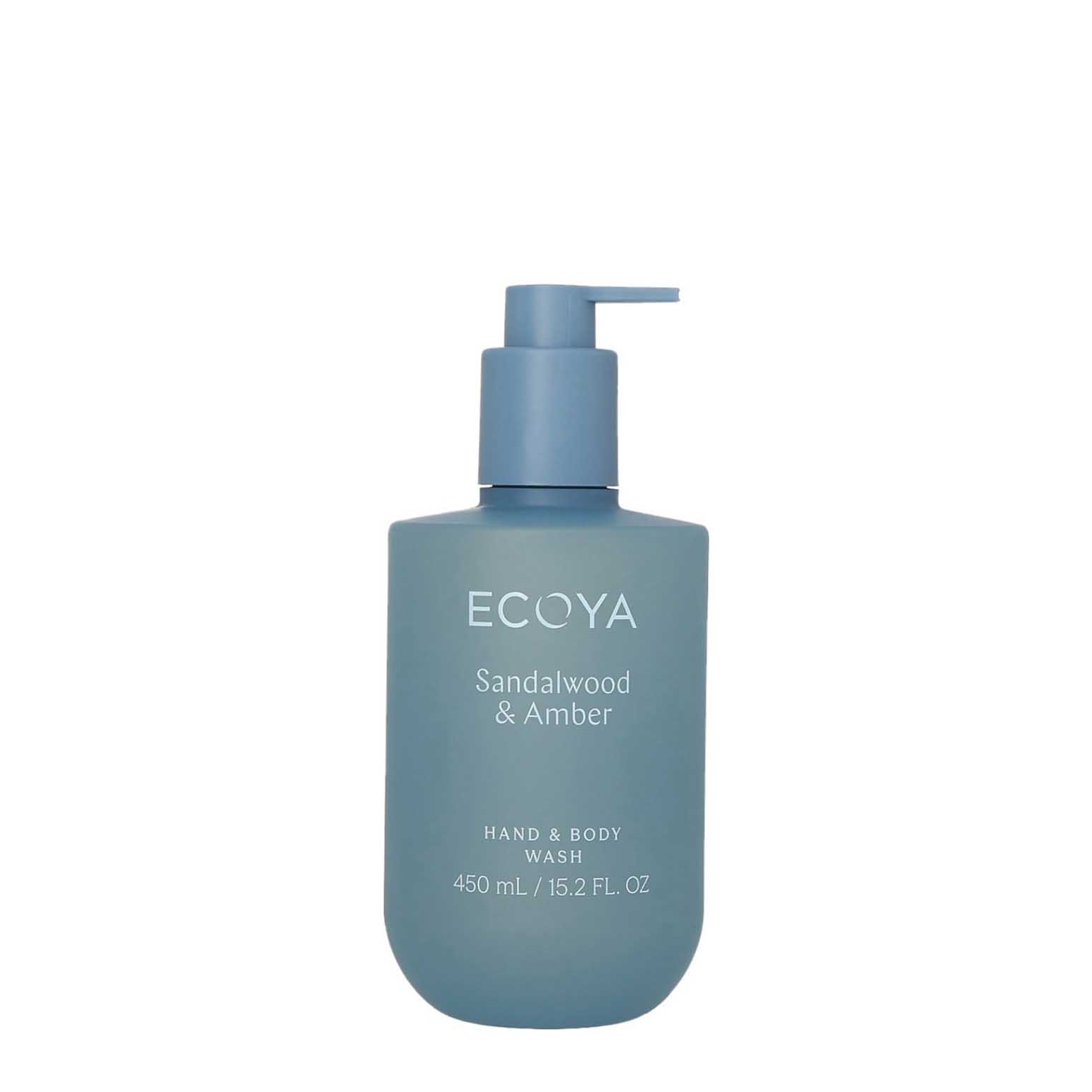 ECOYA Hand & Body Wash Sandalwood & Amber 450ml