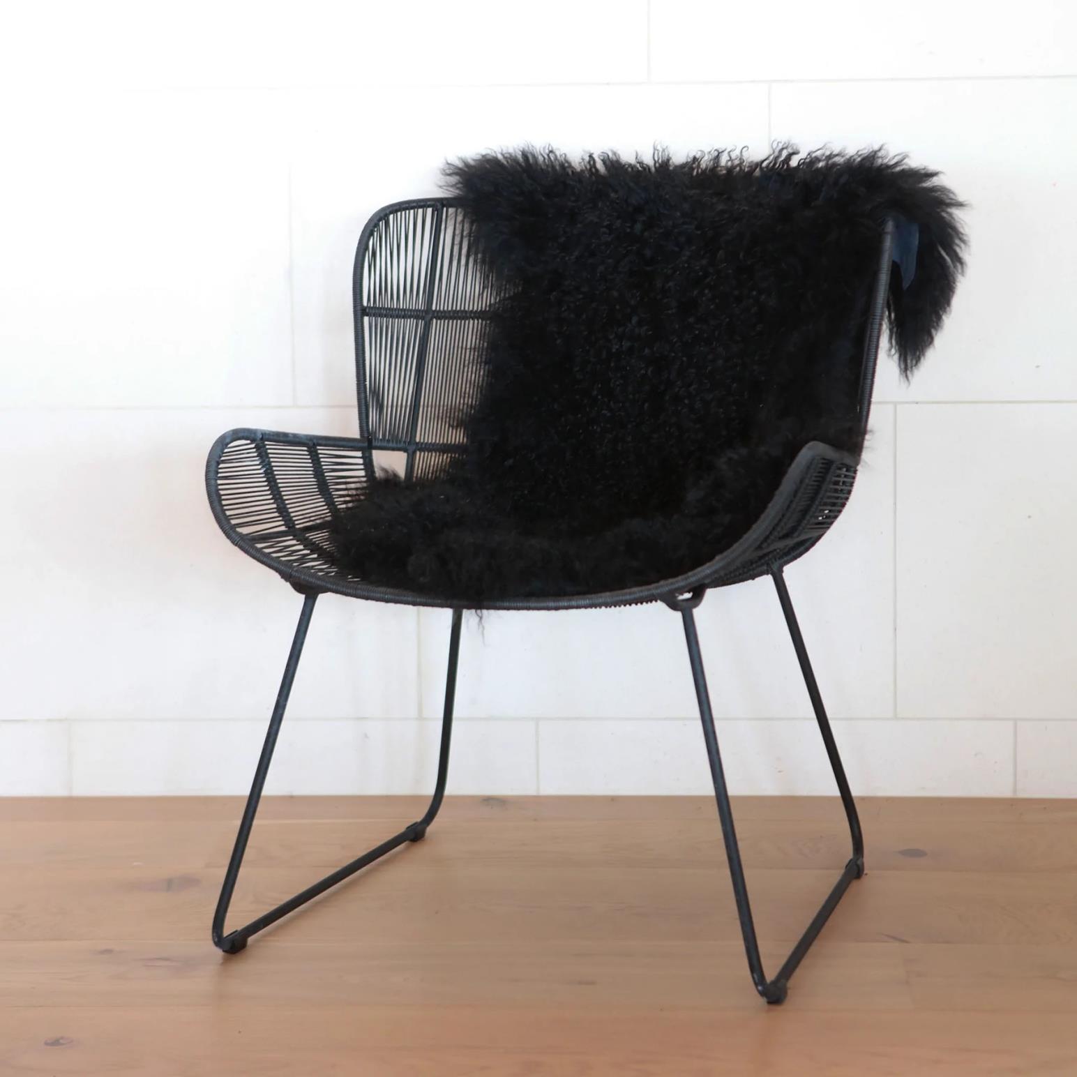Home Lab Tibetan Lambskin Rug