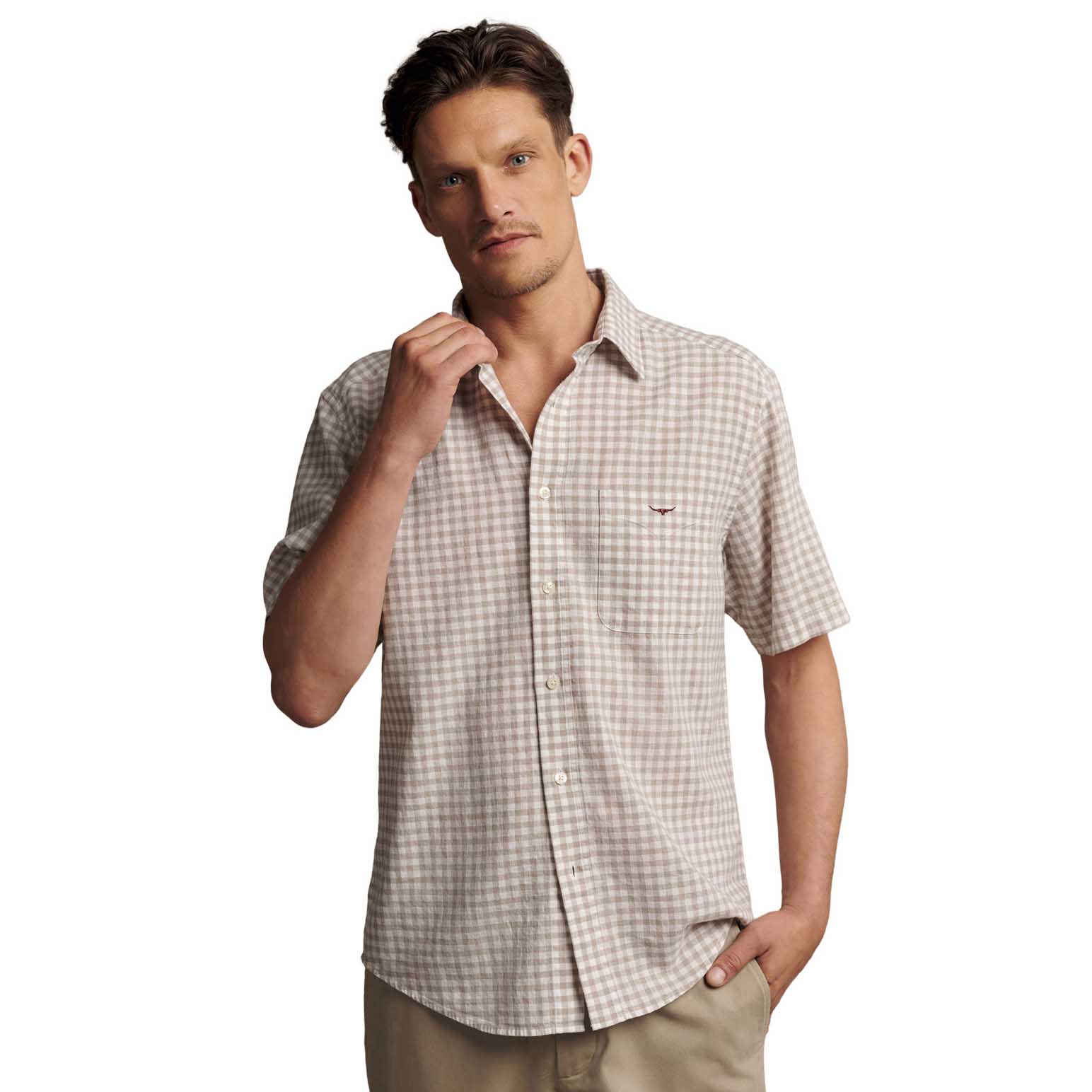 R.M. Williams Johnson Check Ss Shirt
