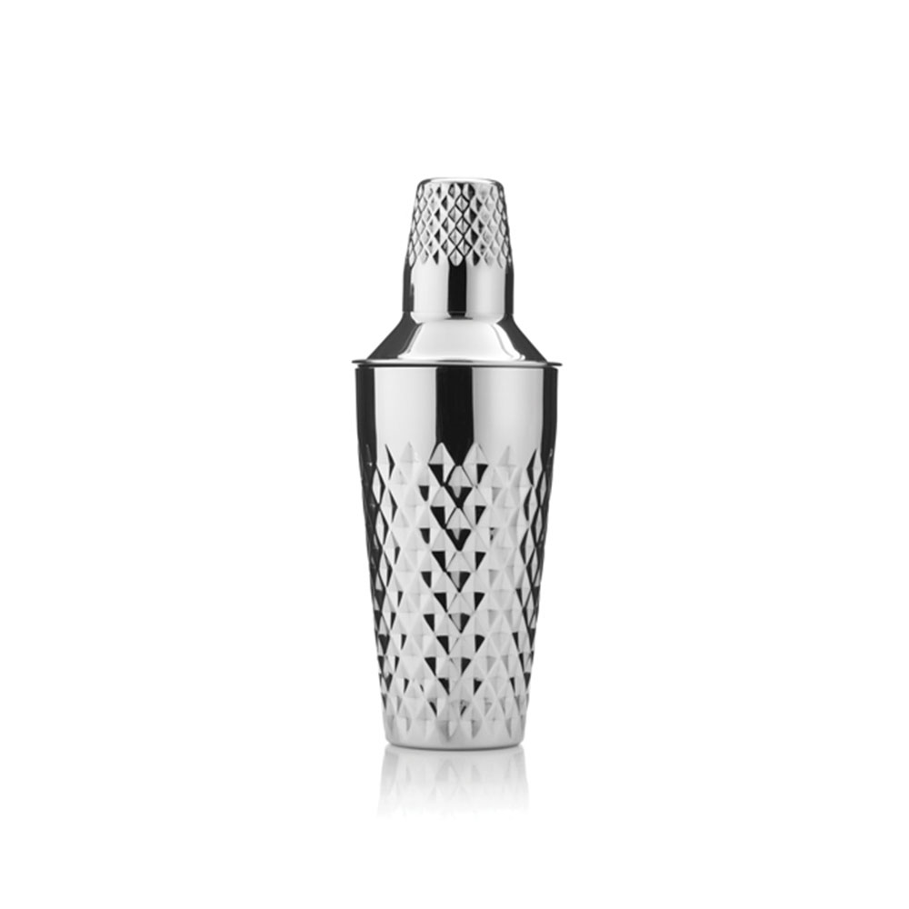 Viski Admiral™ Stainless Steel Faceted Cocktail Shaker
