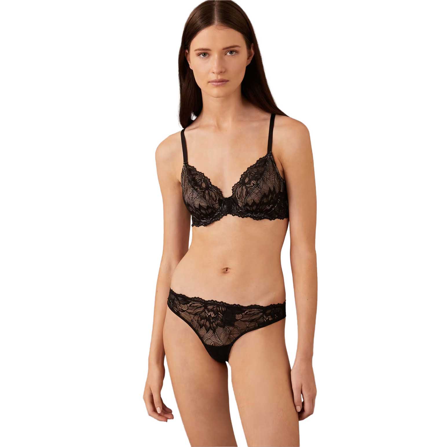 Calvin Klein Seductive Comfort Lotus Floral Thong