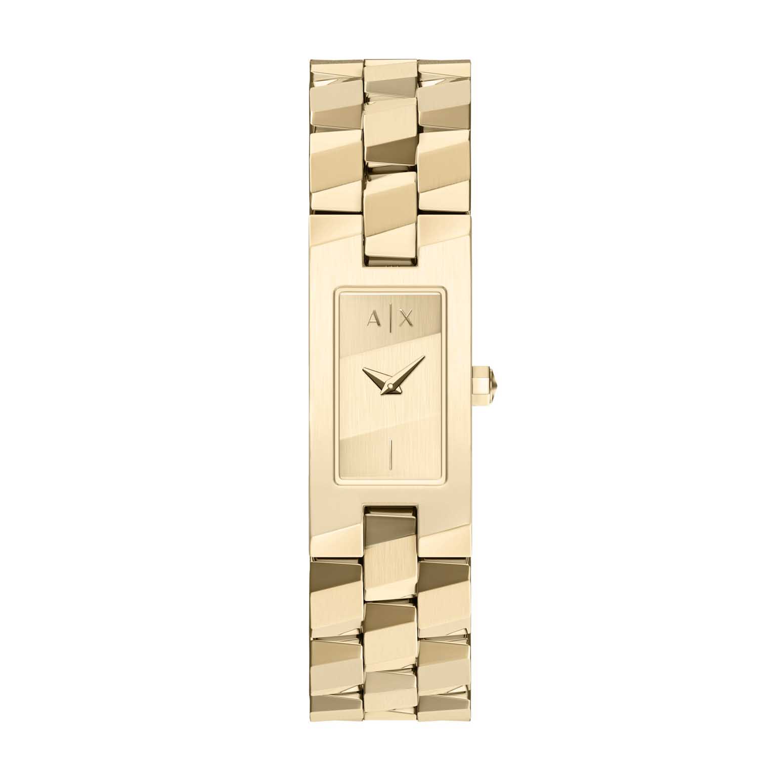 Armani Exchange Two-Hand Gold-Tone Stainless Steel Watch