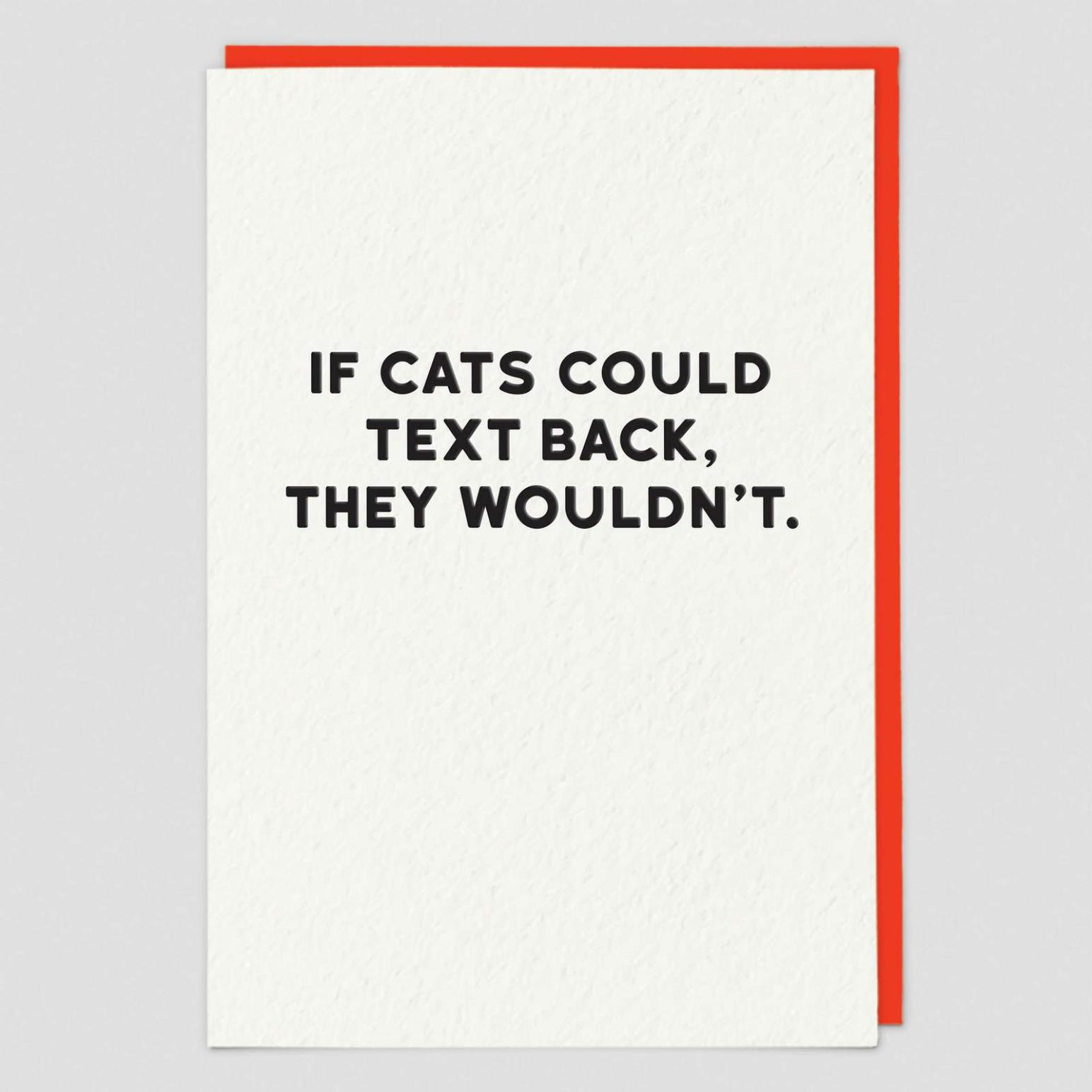 Museums & Galleries If Cats Could Text Card