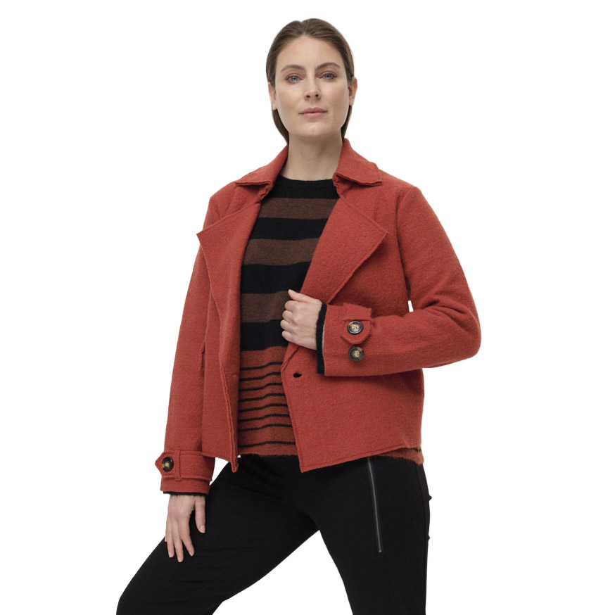 Marco Polo Cropped Boiled Wool Jacket