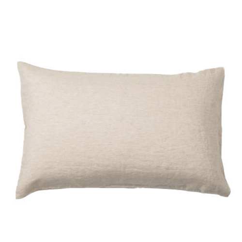 Città Chambray Linen Pillowcase Pair Oatmeal 76x50cm
