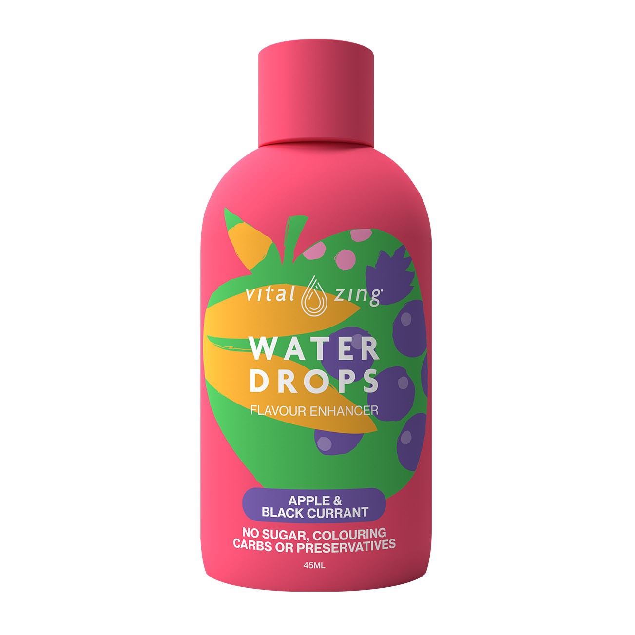 Vital Zing Water Drops Apple & Blackcurrant 45ml