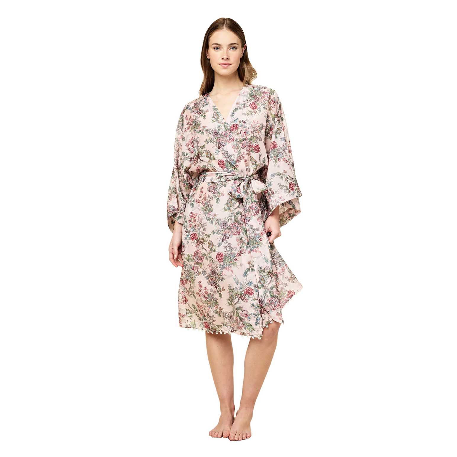 Papinelle Layla Lace Kimono Midi Robe