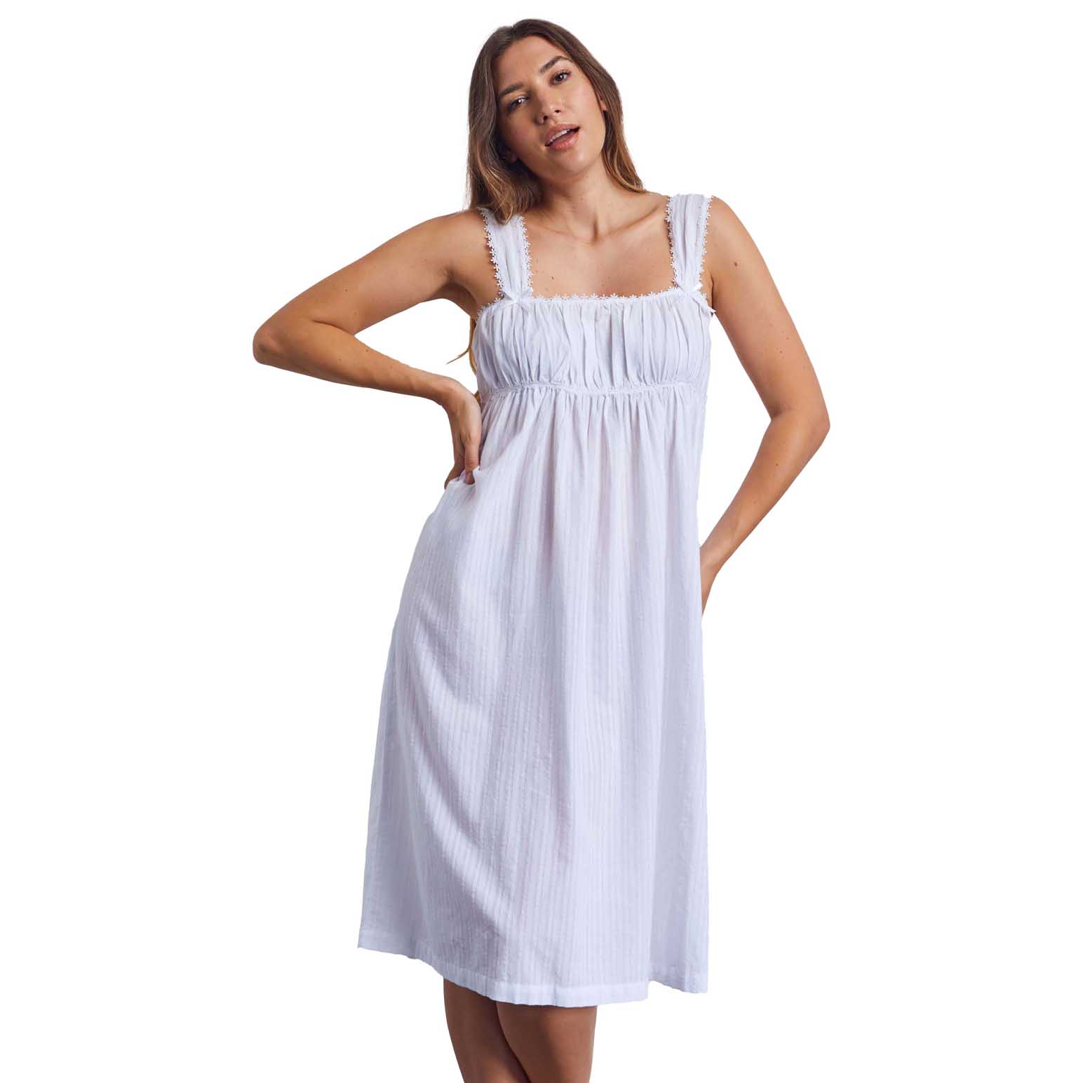 Cottonreal Leno Stripe Wide Strap