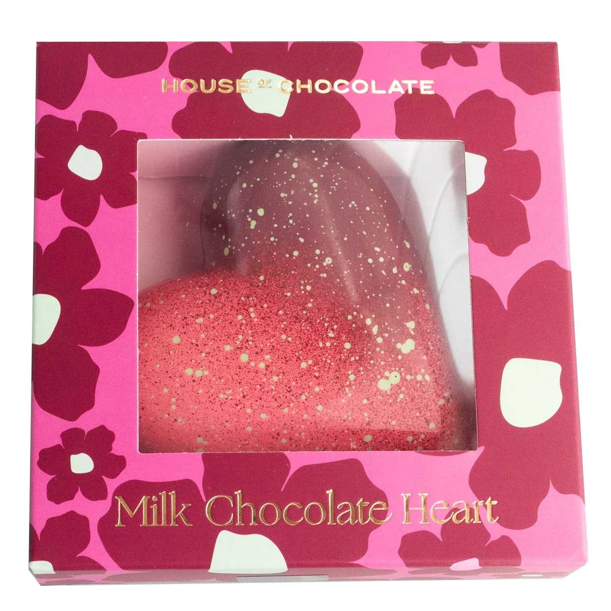 House of Chocolate Hazelnut Praline & Salted Caramel Milk Chocolate Heart
