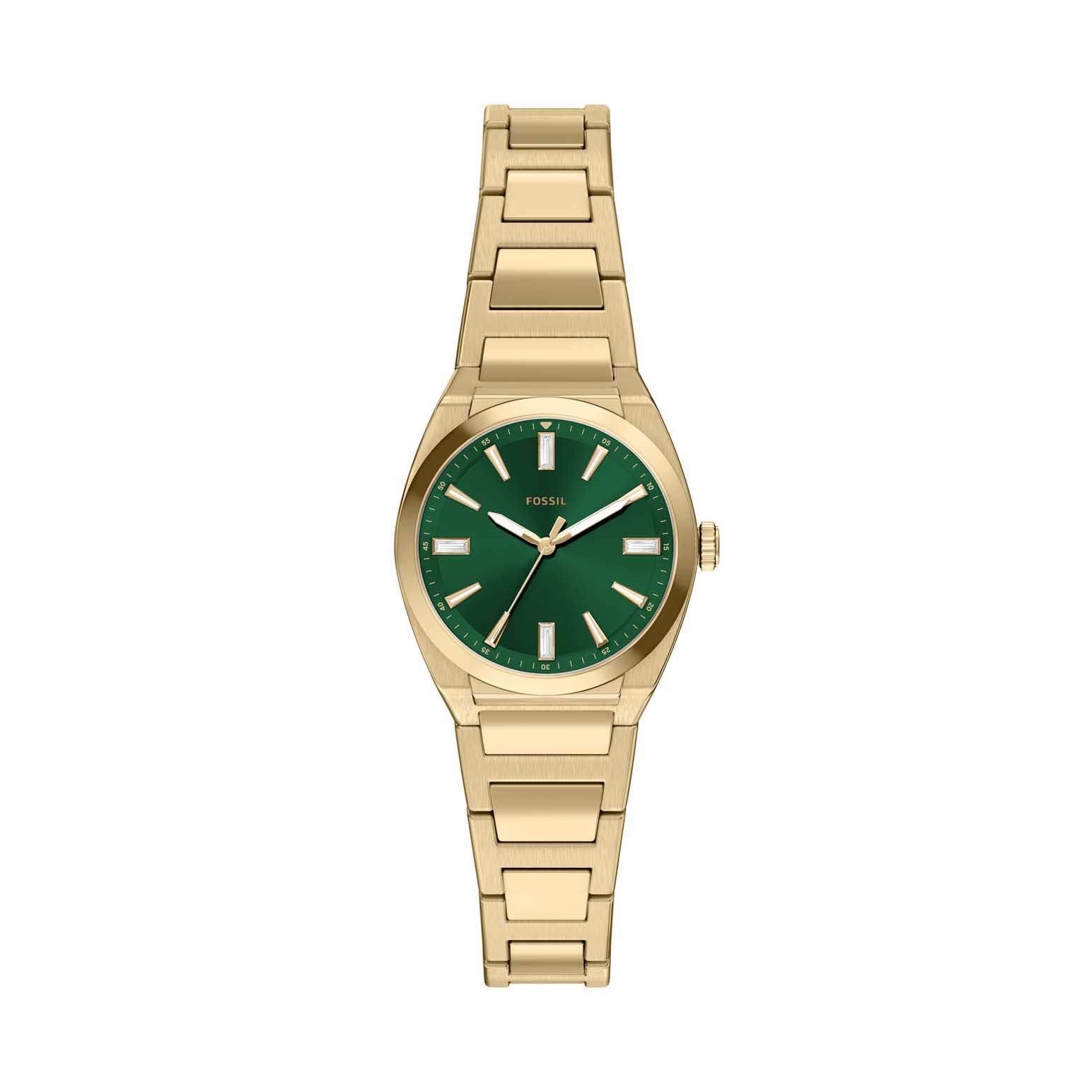 Fossil Everett 27mm Three-Hand Gold-Tone Stainless Steel Watch