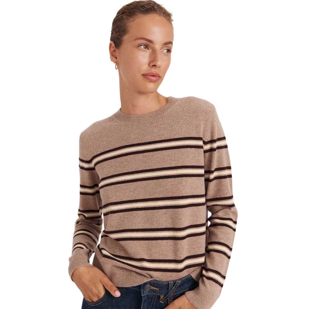 SABA Nora Wool Cashmere Stripe Knit