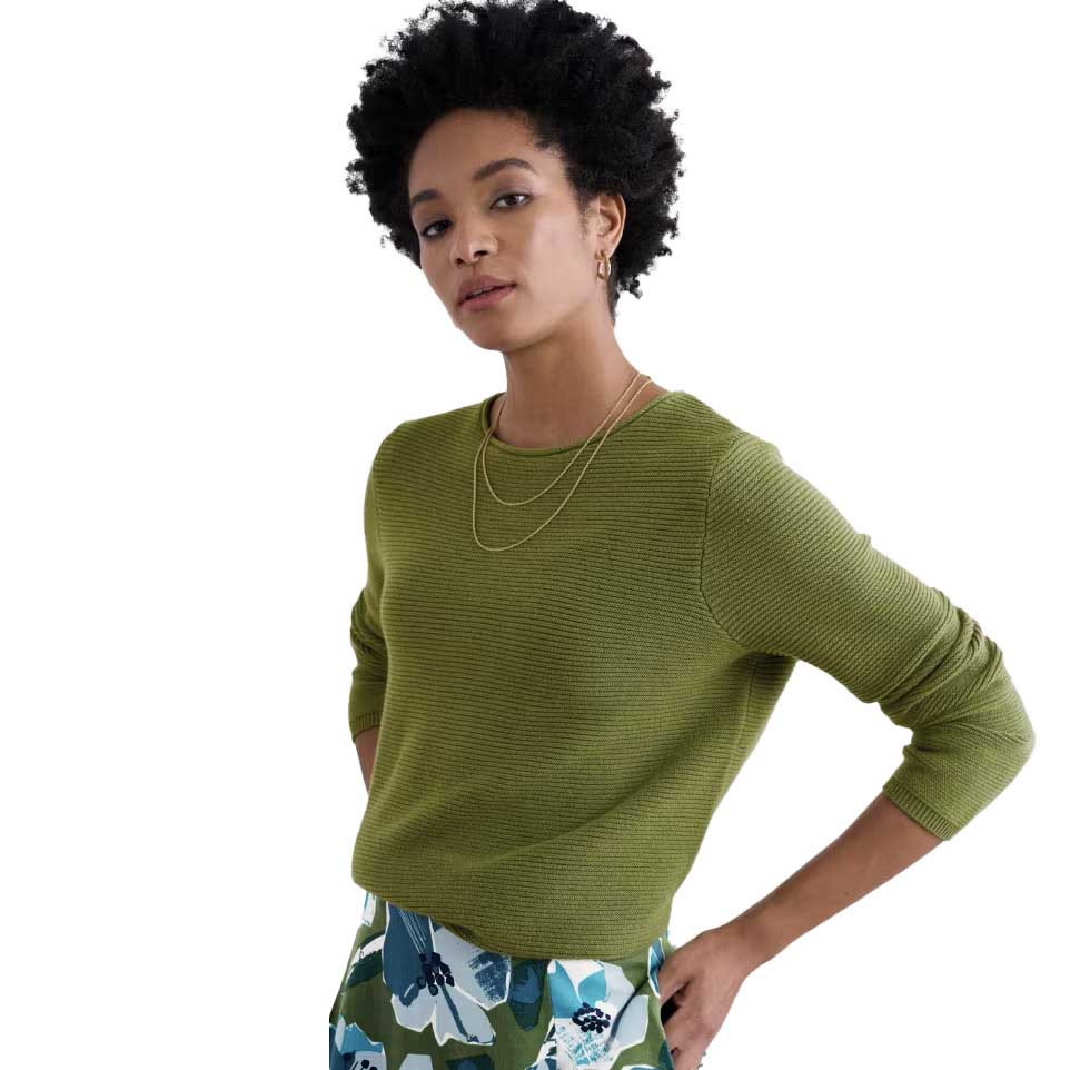 Seasalt Cornwall Makers Jumper Dark Citron