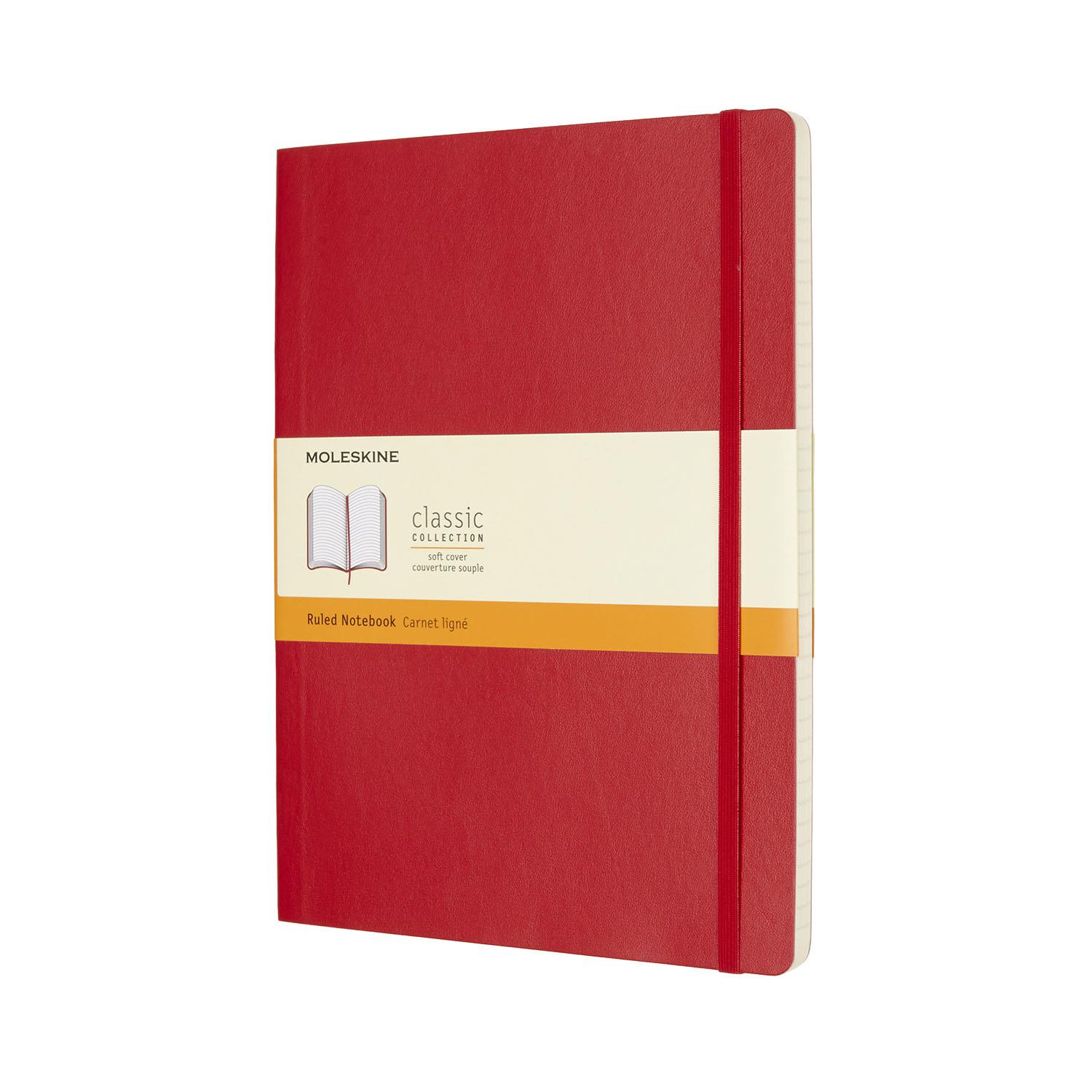 Moleskine Notebook XL Ruled S.Red Soft