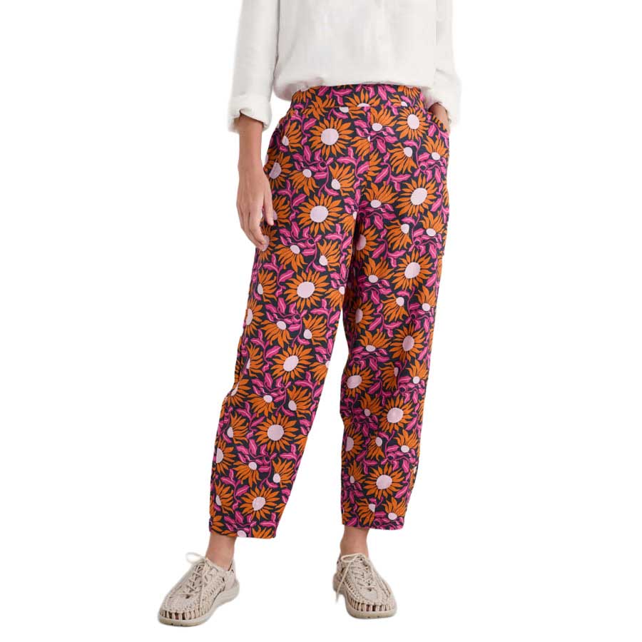 Seasalt Cornwall Noweth Trouser Bold Sunflower Maritime