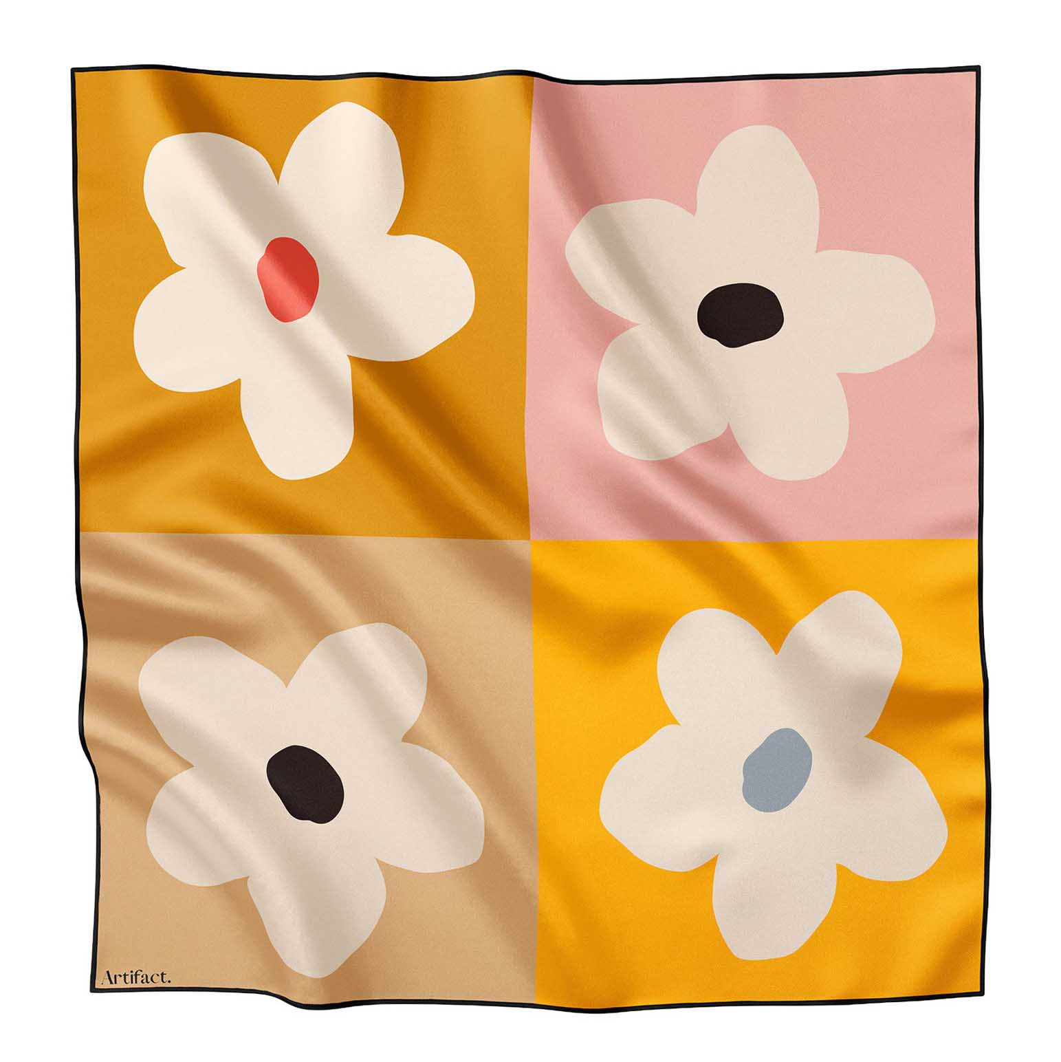 Artifact Petal Pop Square Silk Scarf