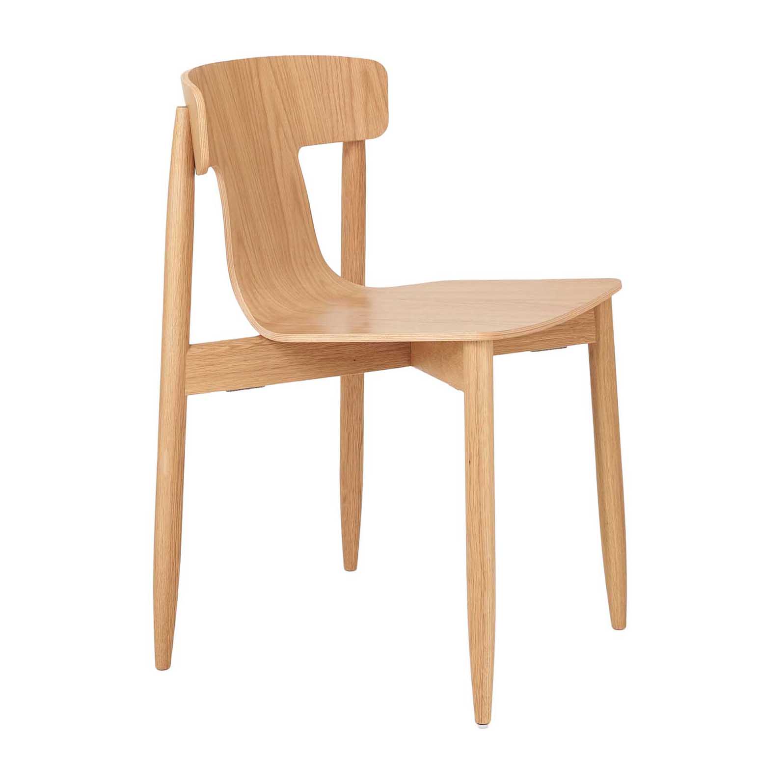 Citt&agrave; Bough Dining Chair Oak  48x46x75.5cmh