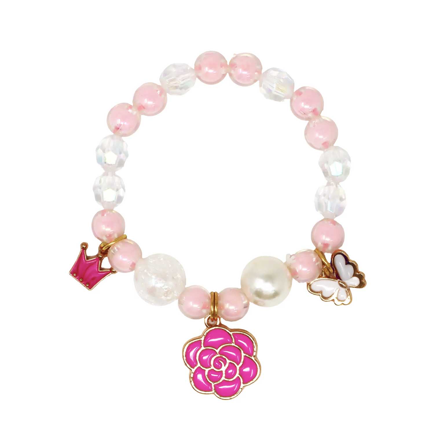 Pink Poppy Fairy Blossom Bracelet