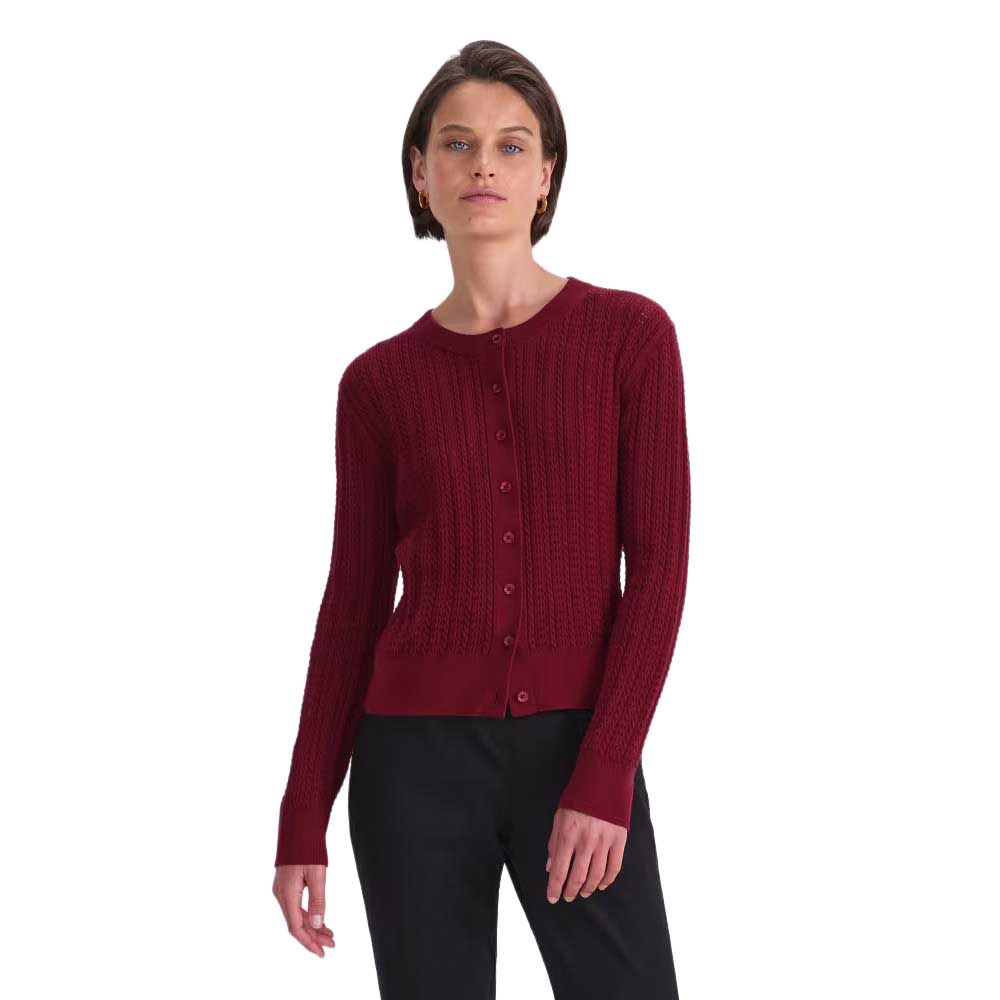 Sportscraft Elka Cable Pointelle Cardi