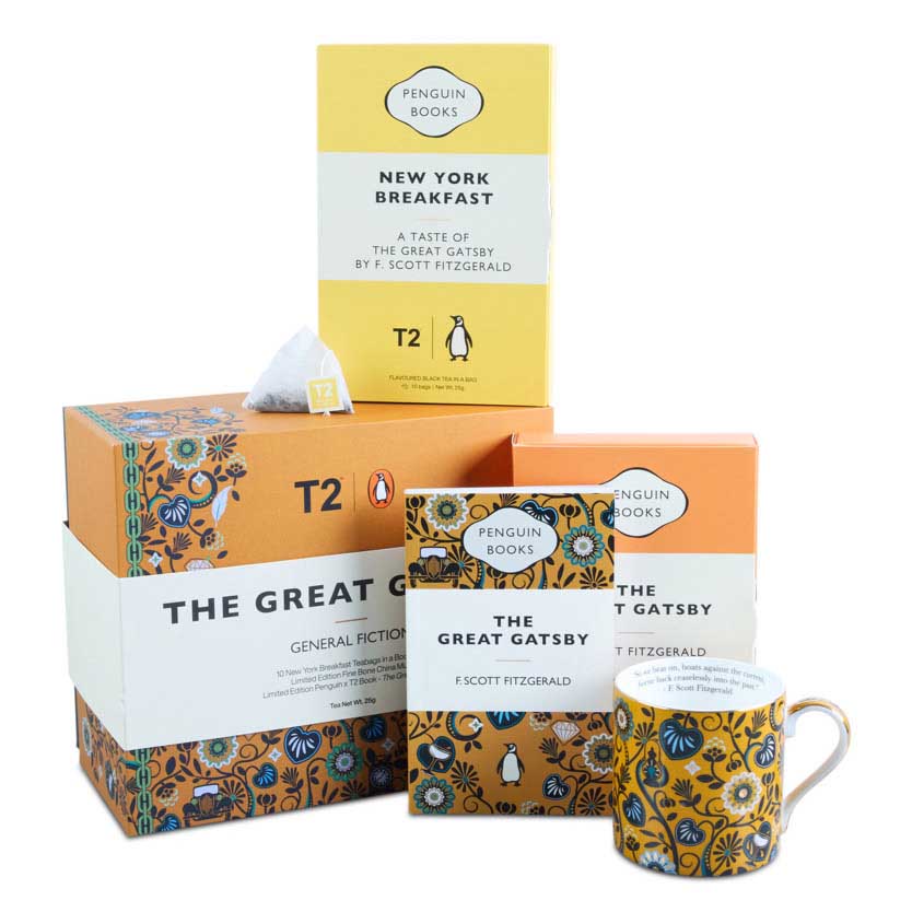 T2 x Penguin - Tea & Books: The Great Gatsby General Fiction Gift Pack