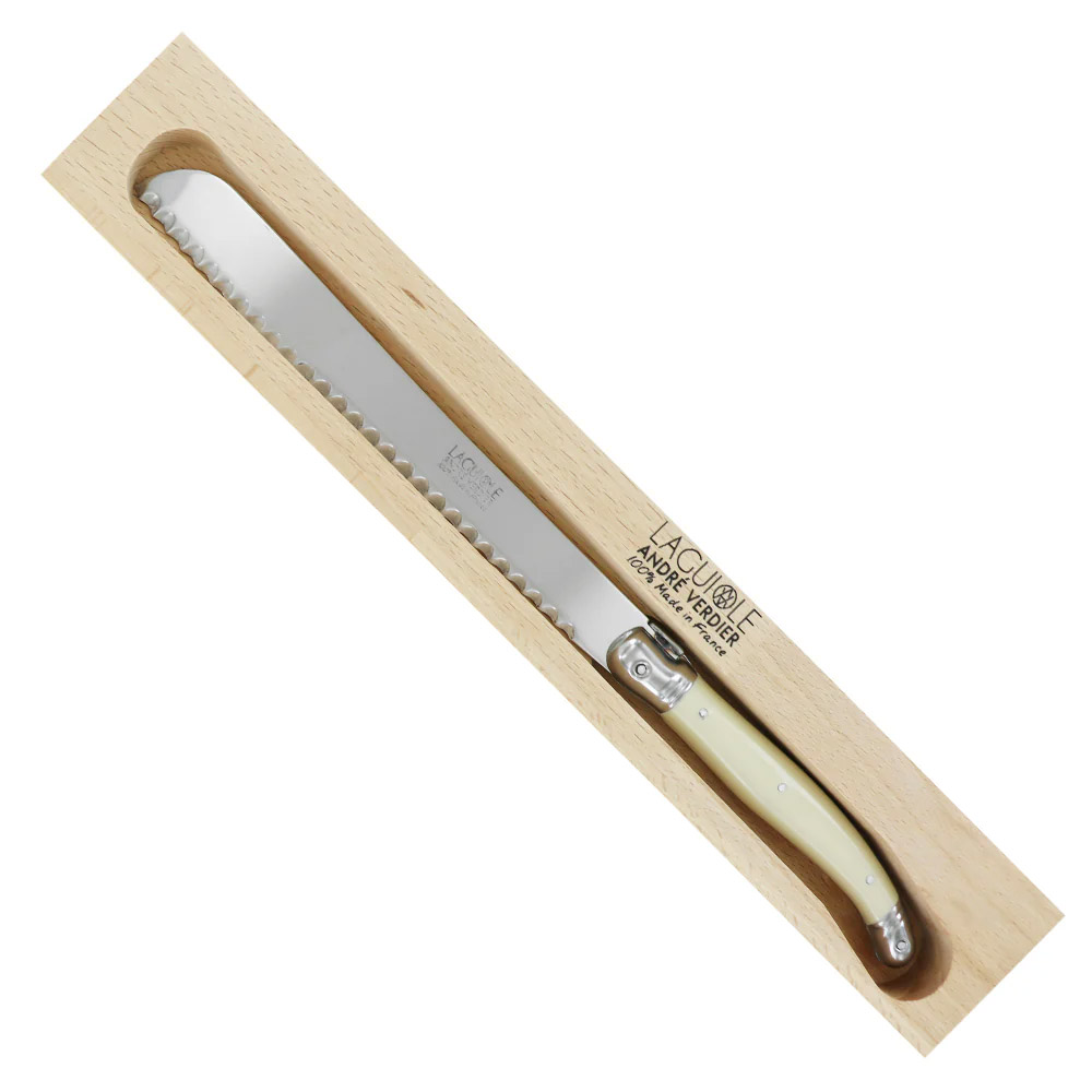 Andr&eacute; Verdier Laguiole Bread Knife - Ivory