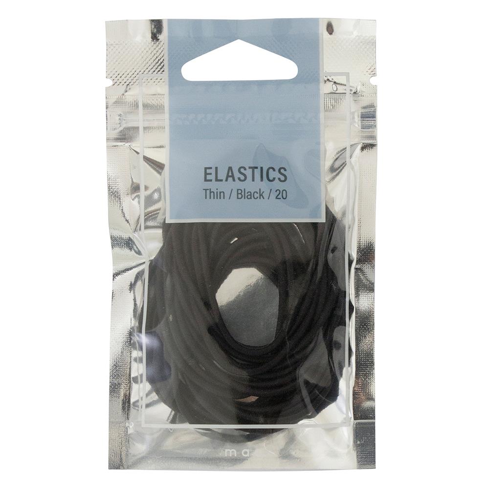Mae Elastics Thin Black (20)
