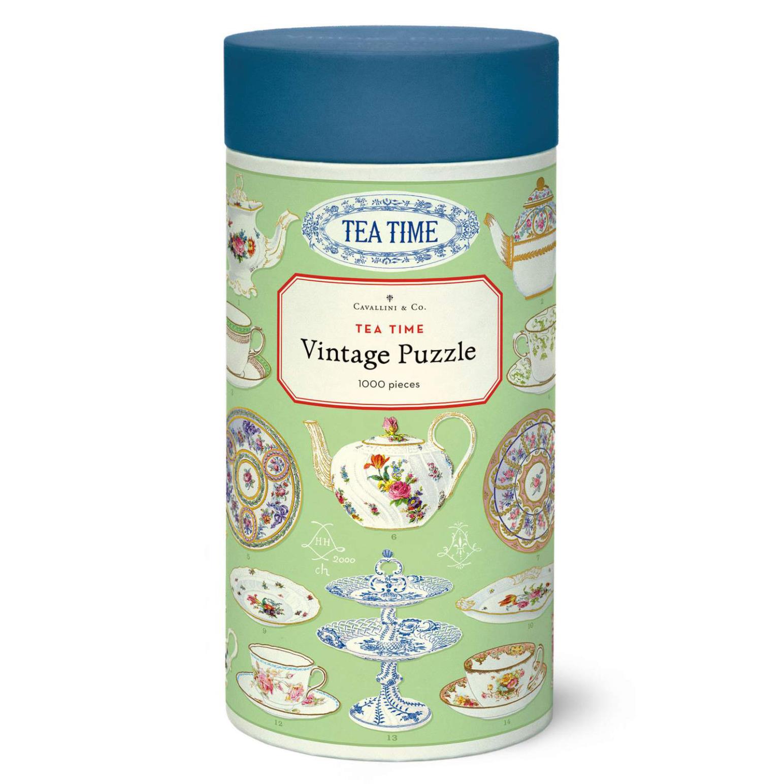 Cavallini Tea Time Vintage Puzzle 1000 Piece