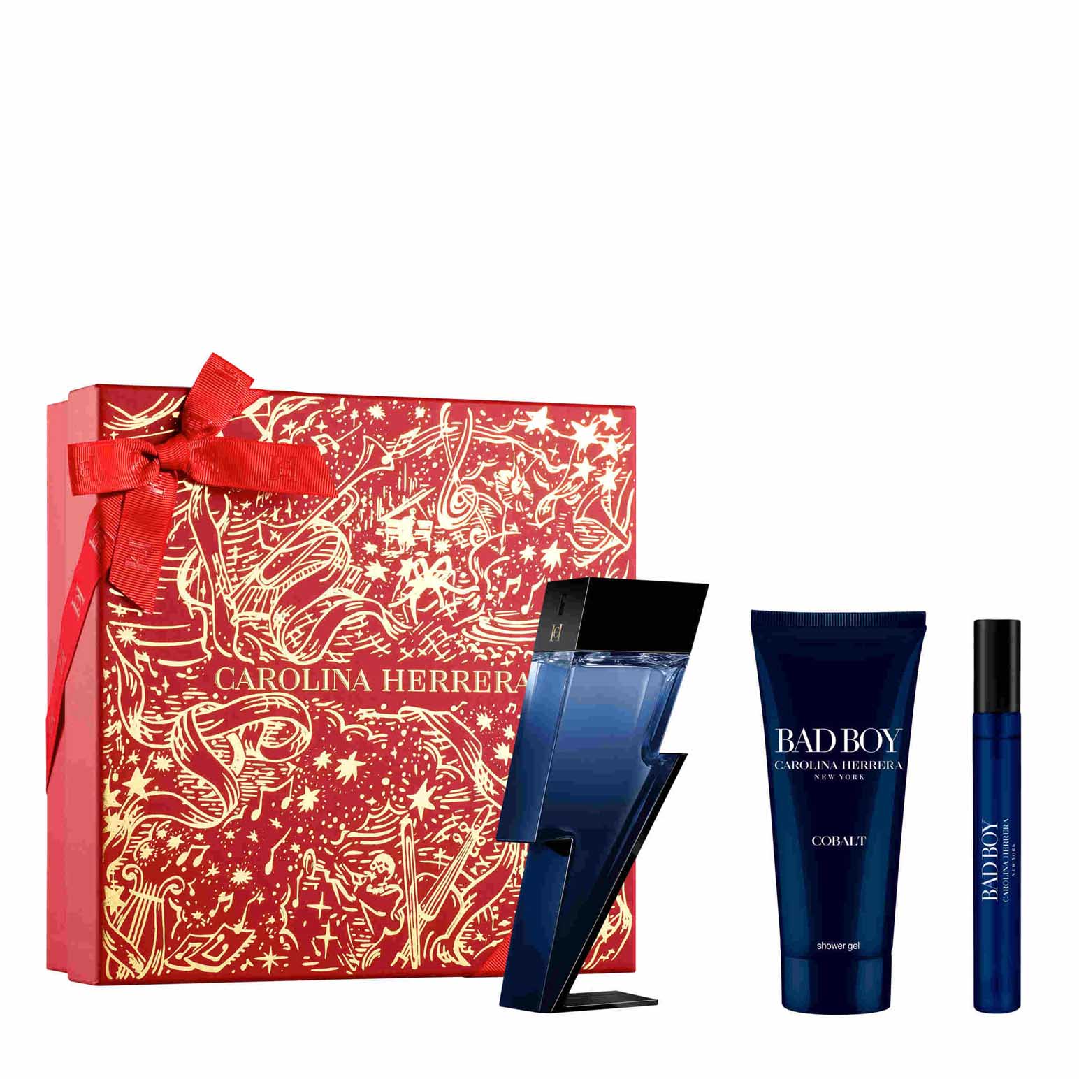 Carolina Herrera Bad Boy Cobalt 100ml EDP 3PC Xmas Gift Set