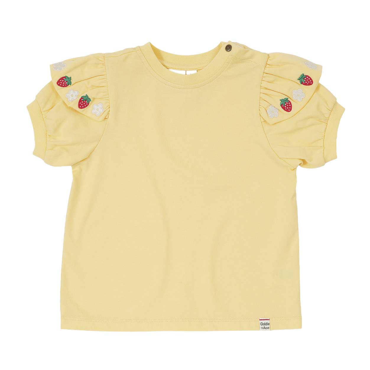 Goldie + Ace Flounce Shoulder Strawberry Top 1-2Y