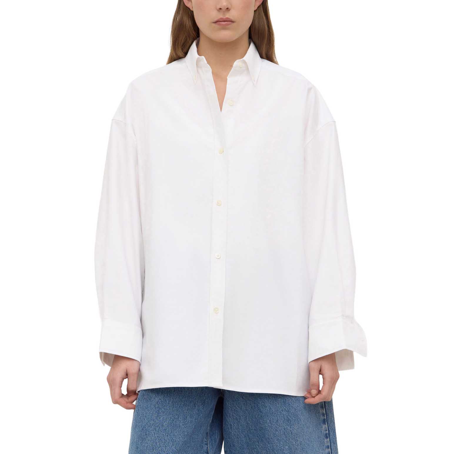 Assembly Label Ollie Oxford Long Sleeve Shirt White